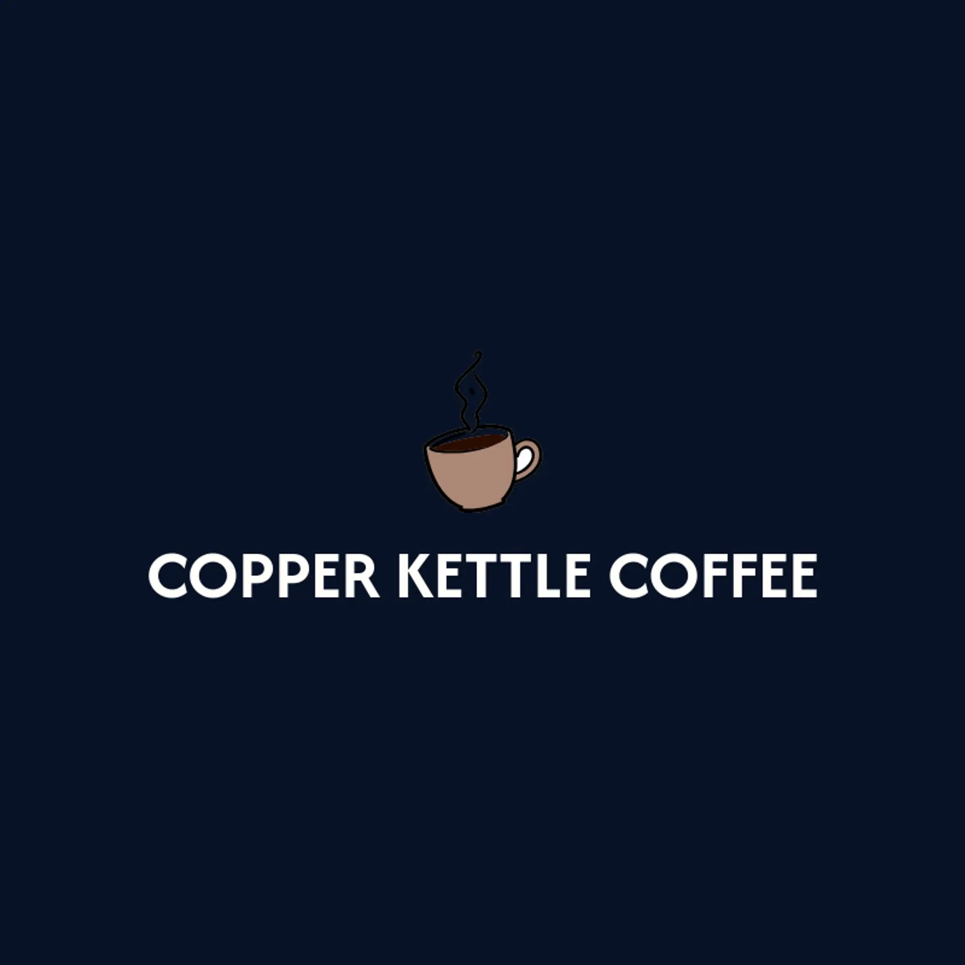 Copper Kettle Coffee logo for coffee