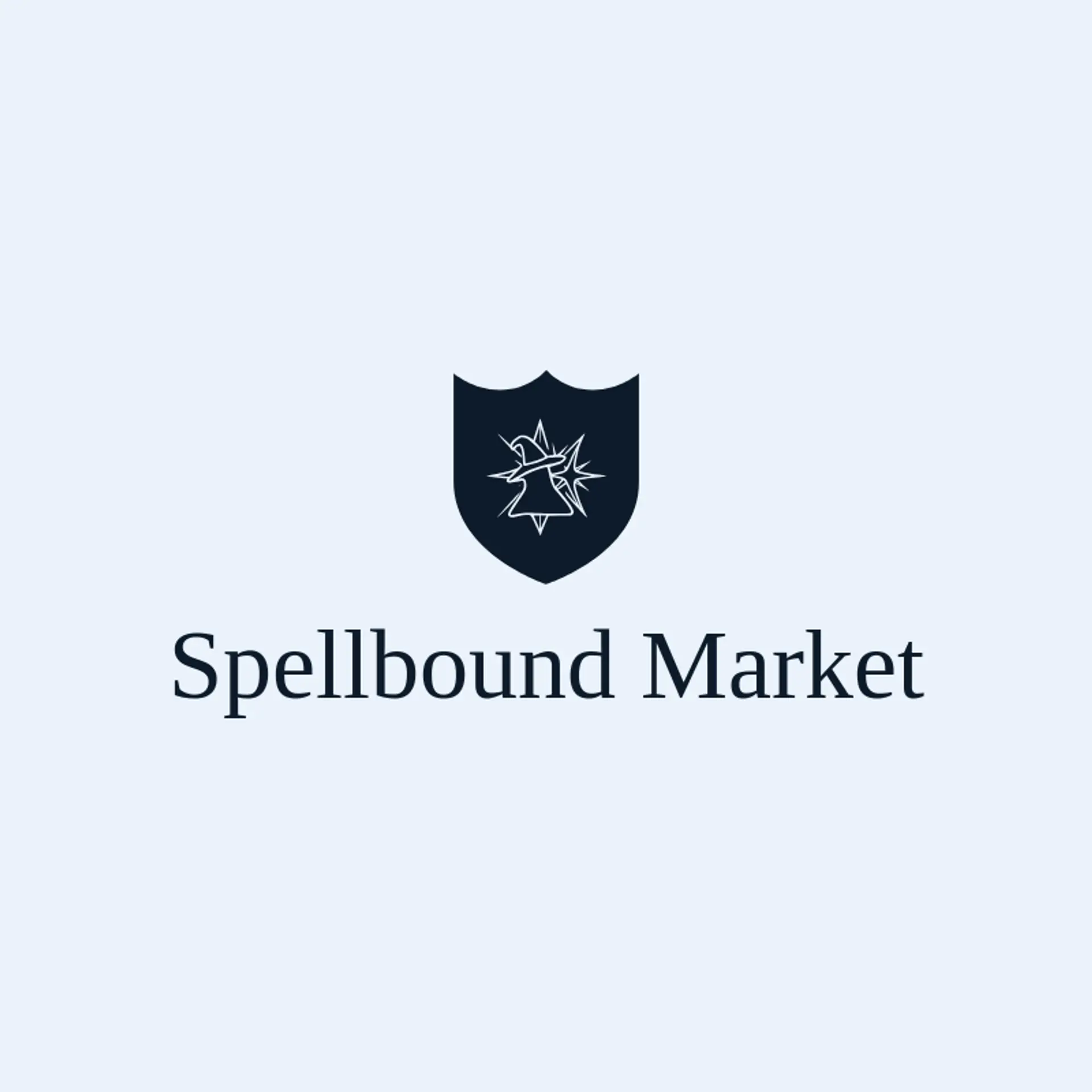 Spellbound Market logo for witch