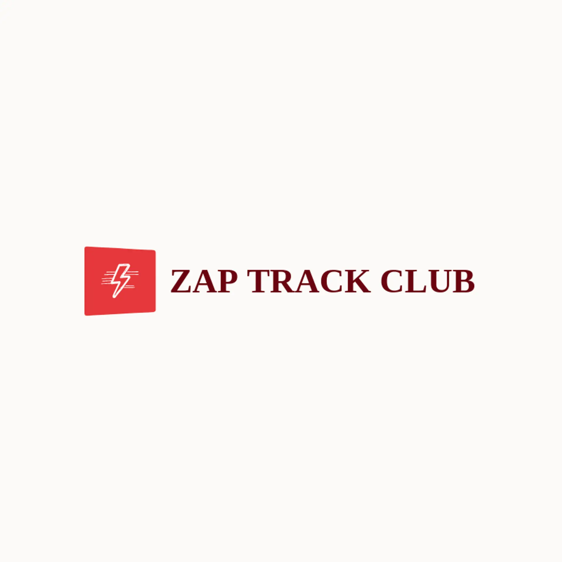 Zap Track Club logo for lightning bolt