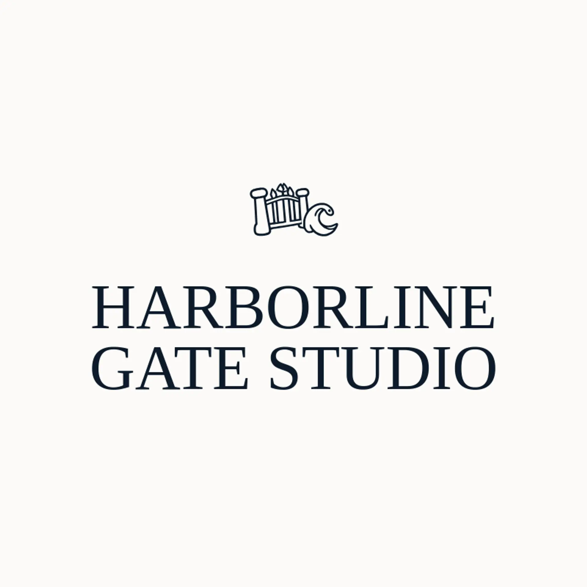 Harborline Gate Studio logo for gate
