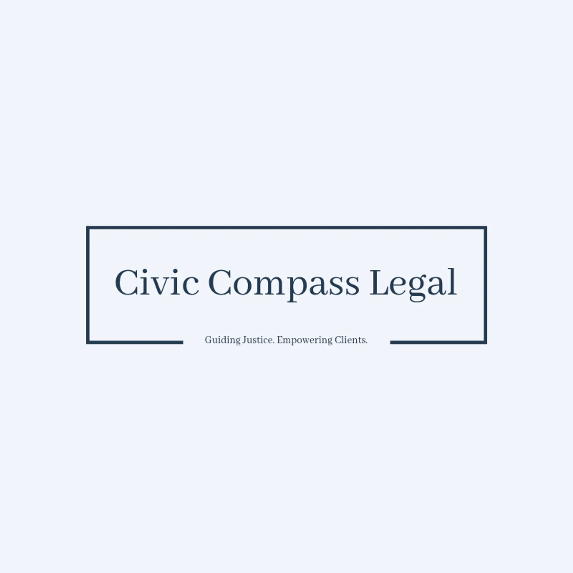 Civic Compass Legal logo for law