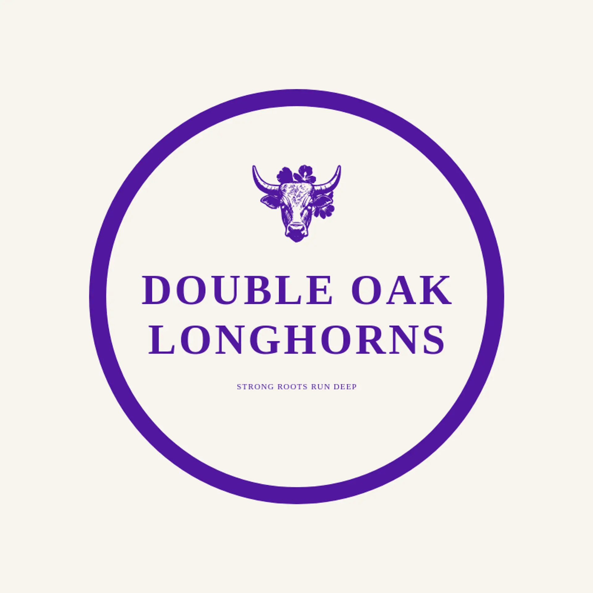 Double Oak Longhorns logo for longhorn
