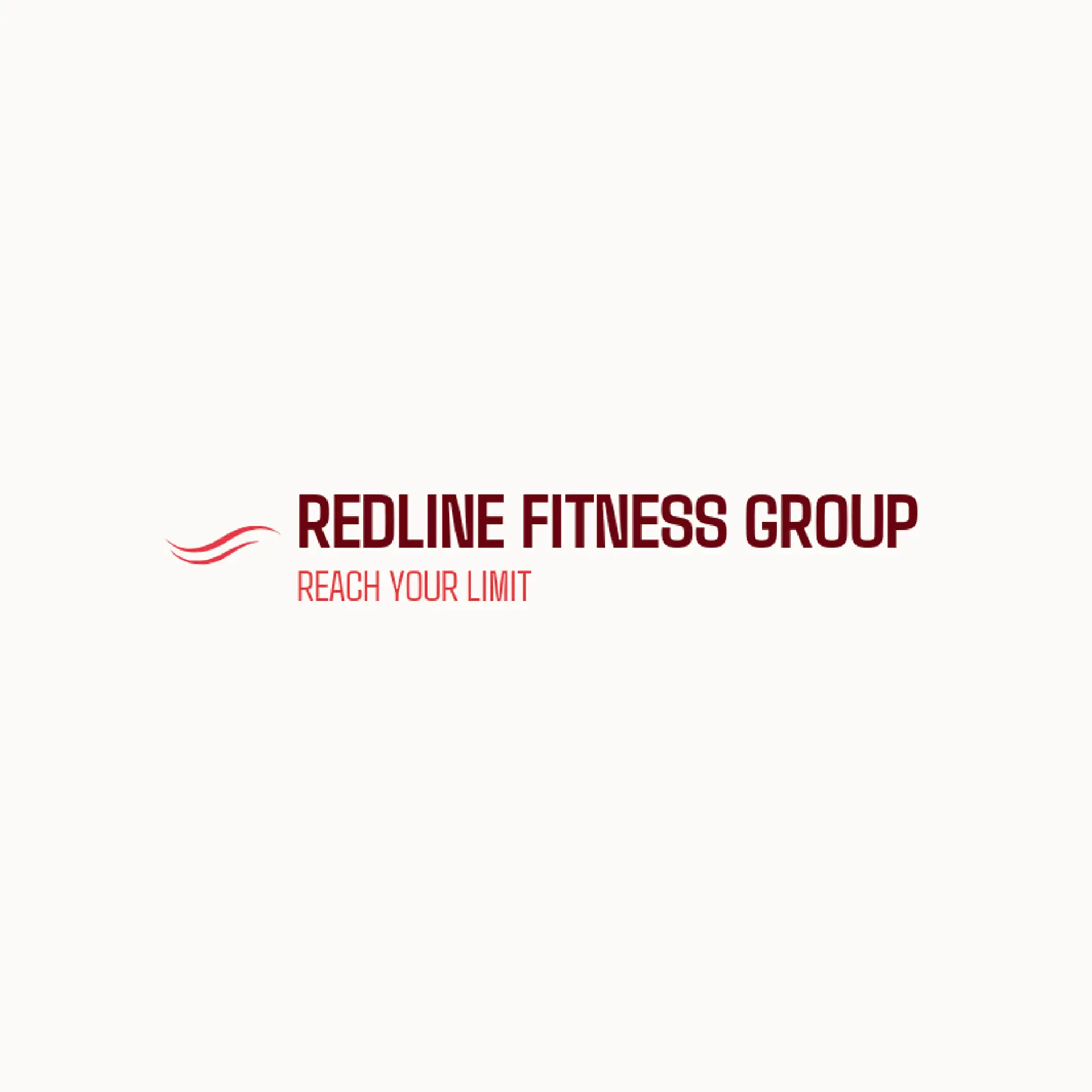 Redline Fitness Group logo for swoosh
