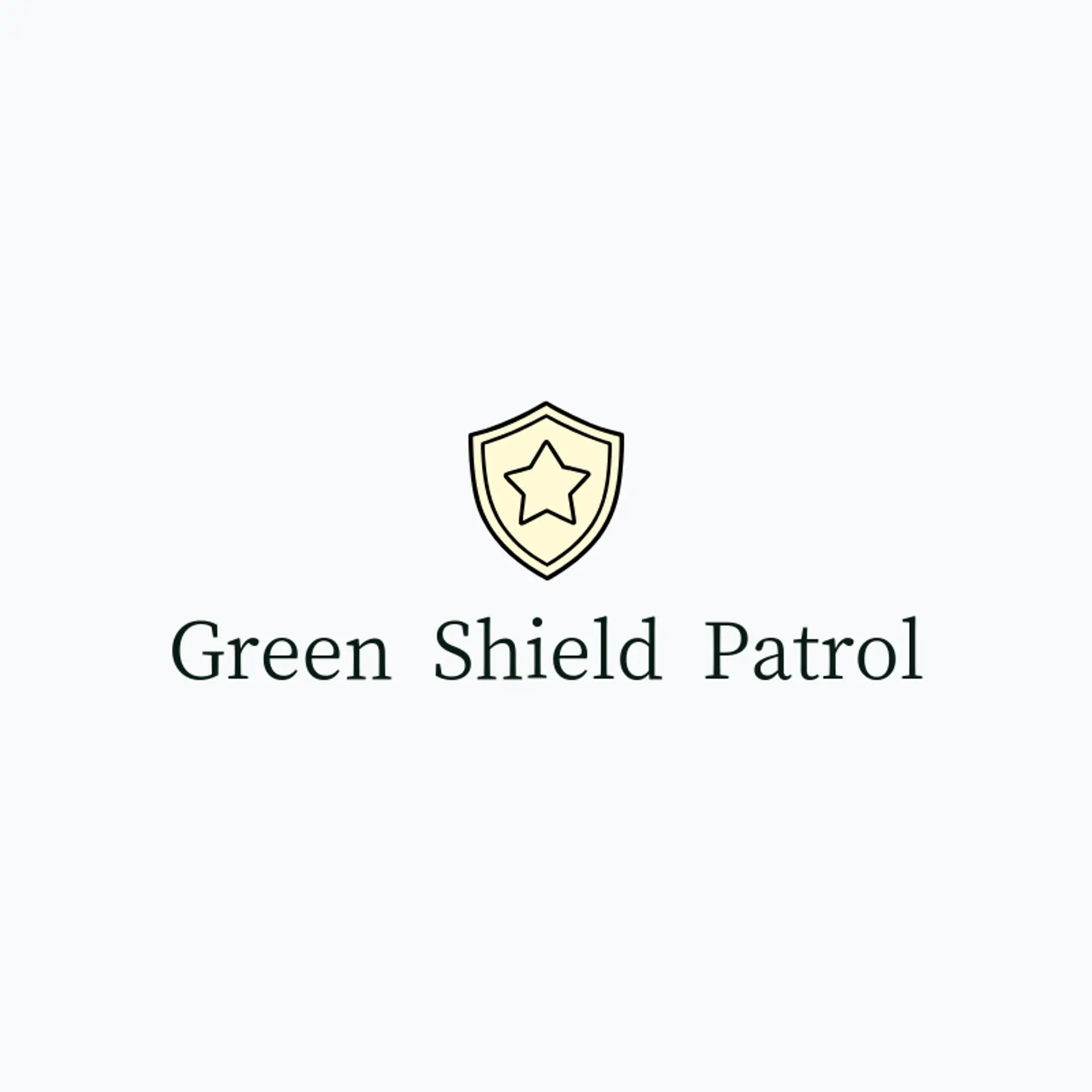 Green Shield Patrol logo for police