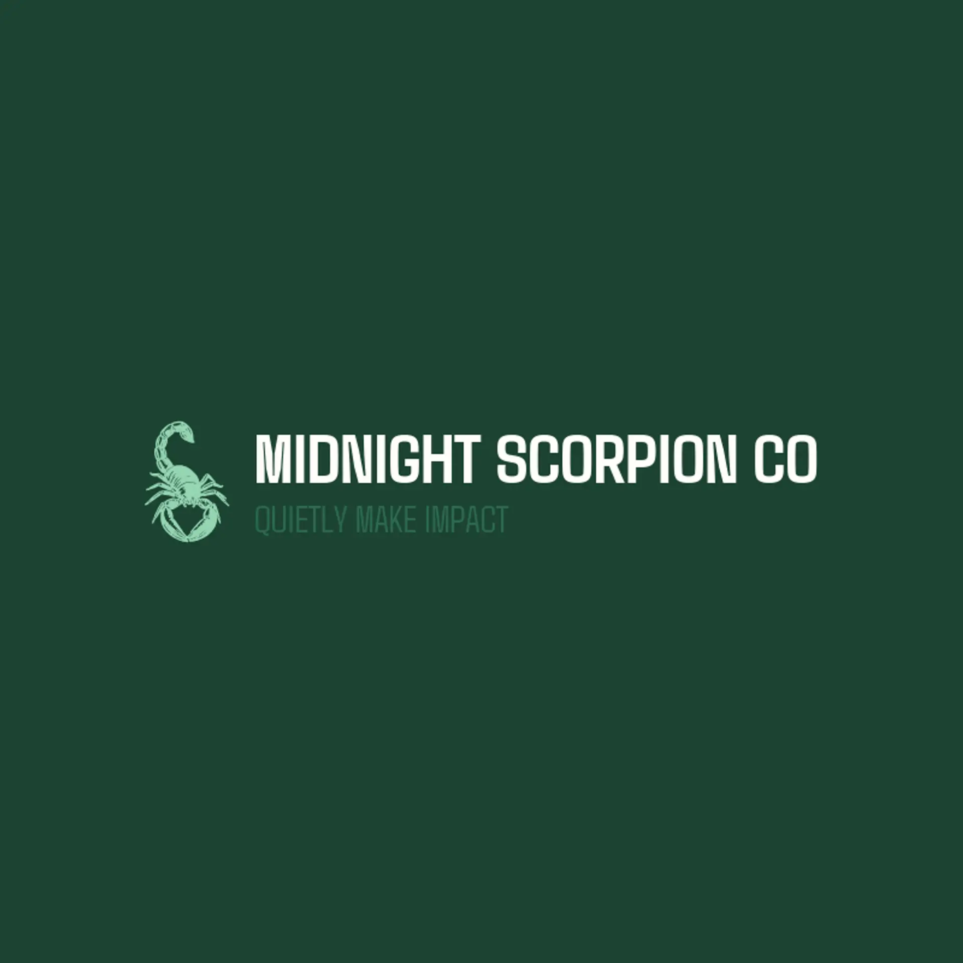 Midnight Scorpion Co logo for scorpion