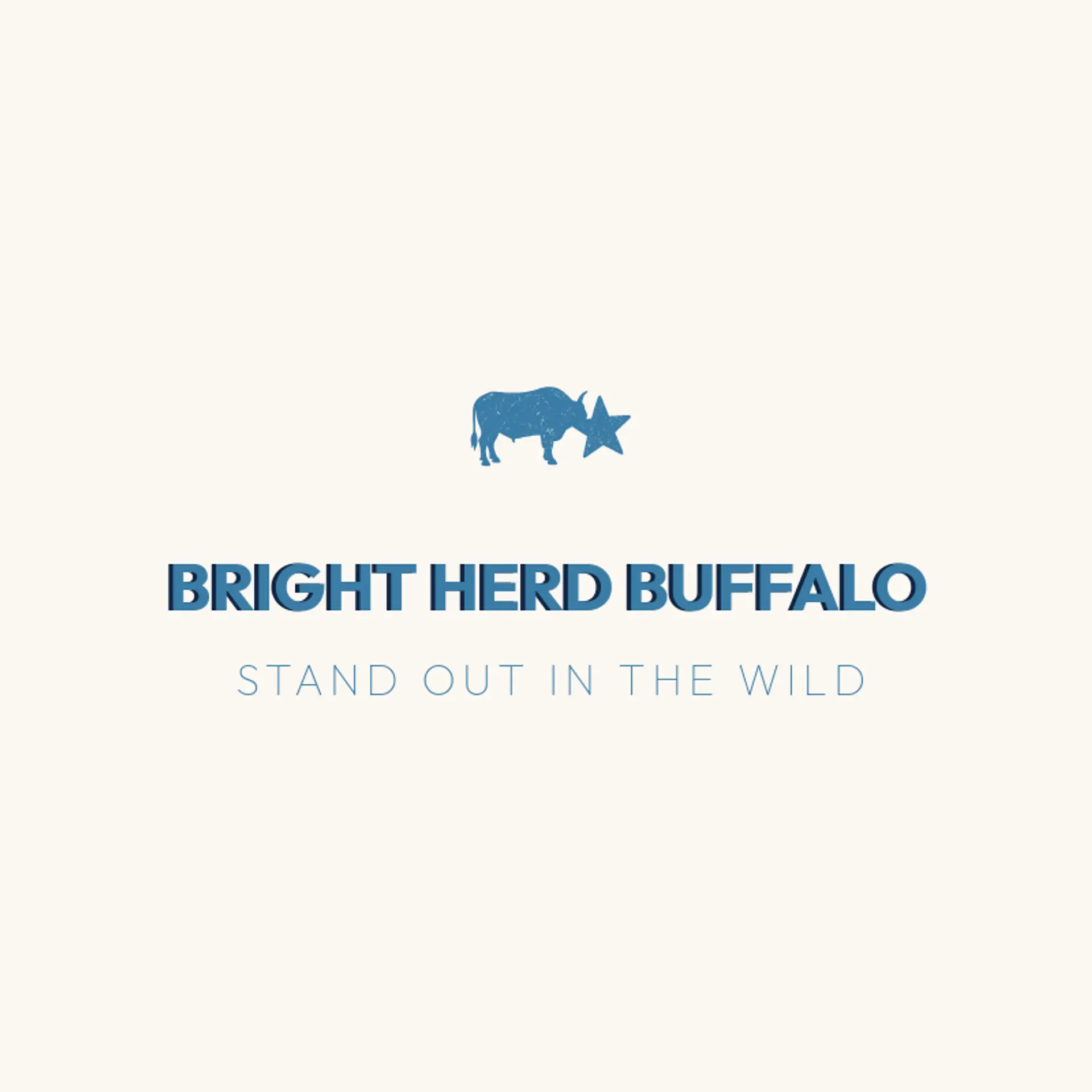 Bright Herd Buffalo logo for buffalo