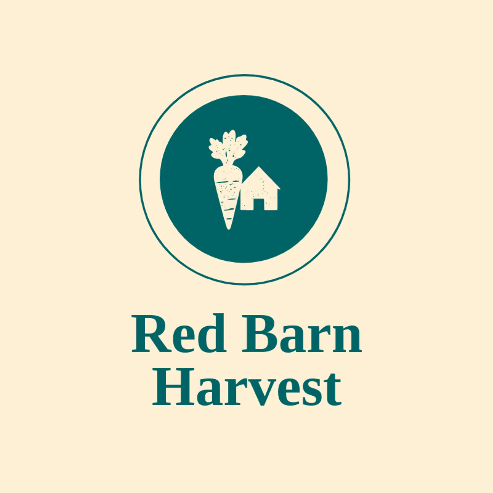 Red Barn Harvest logo for carrot