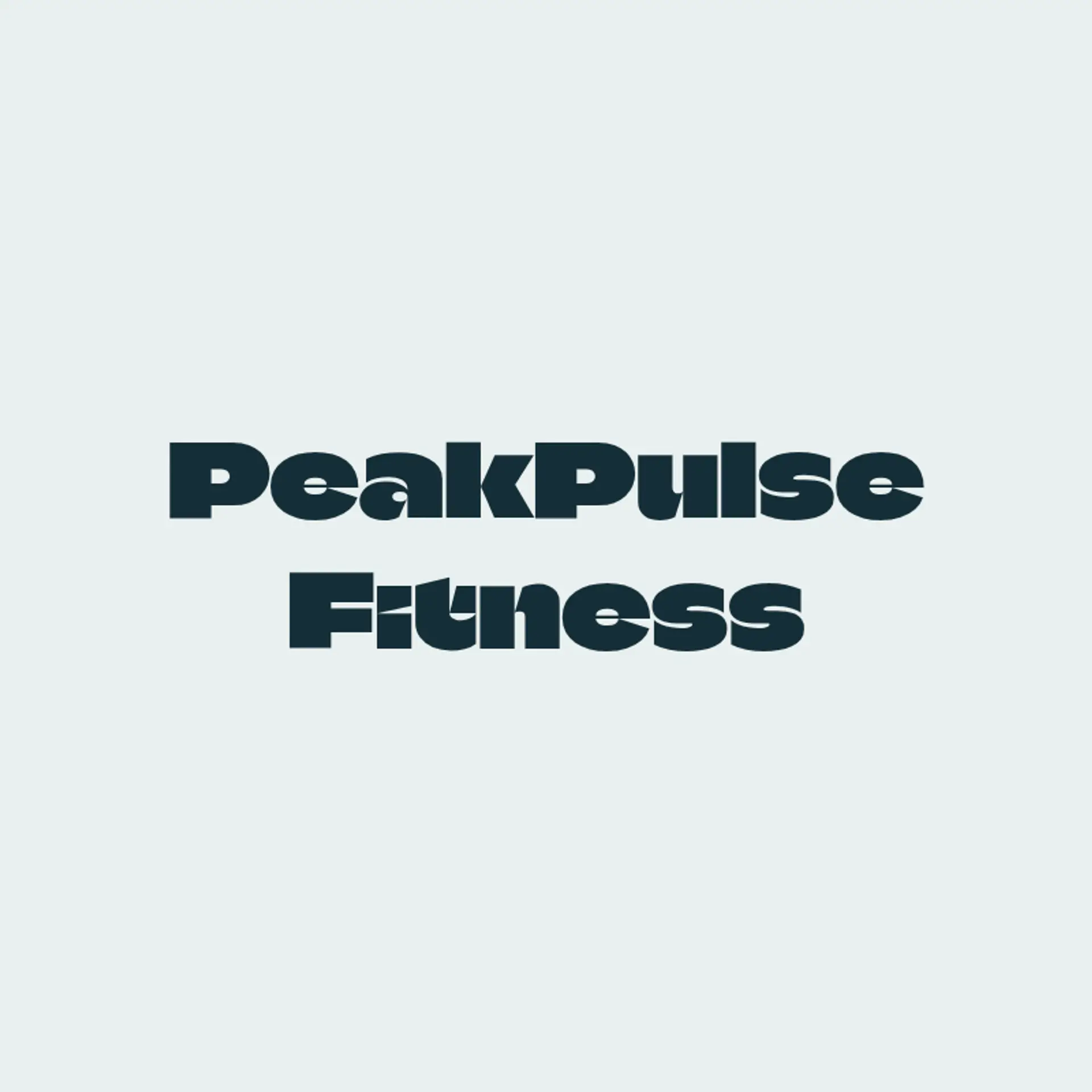 PeakPulse Fitness logo for fitness club
