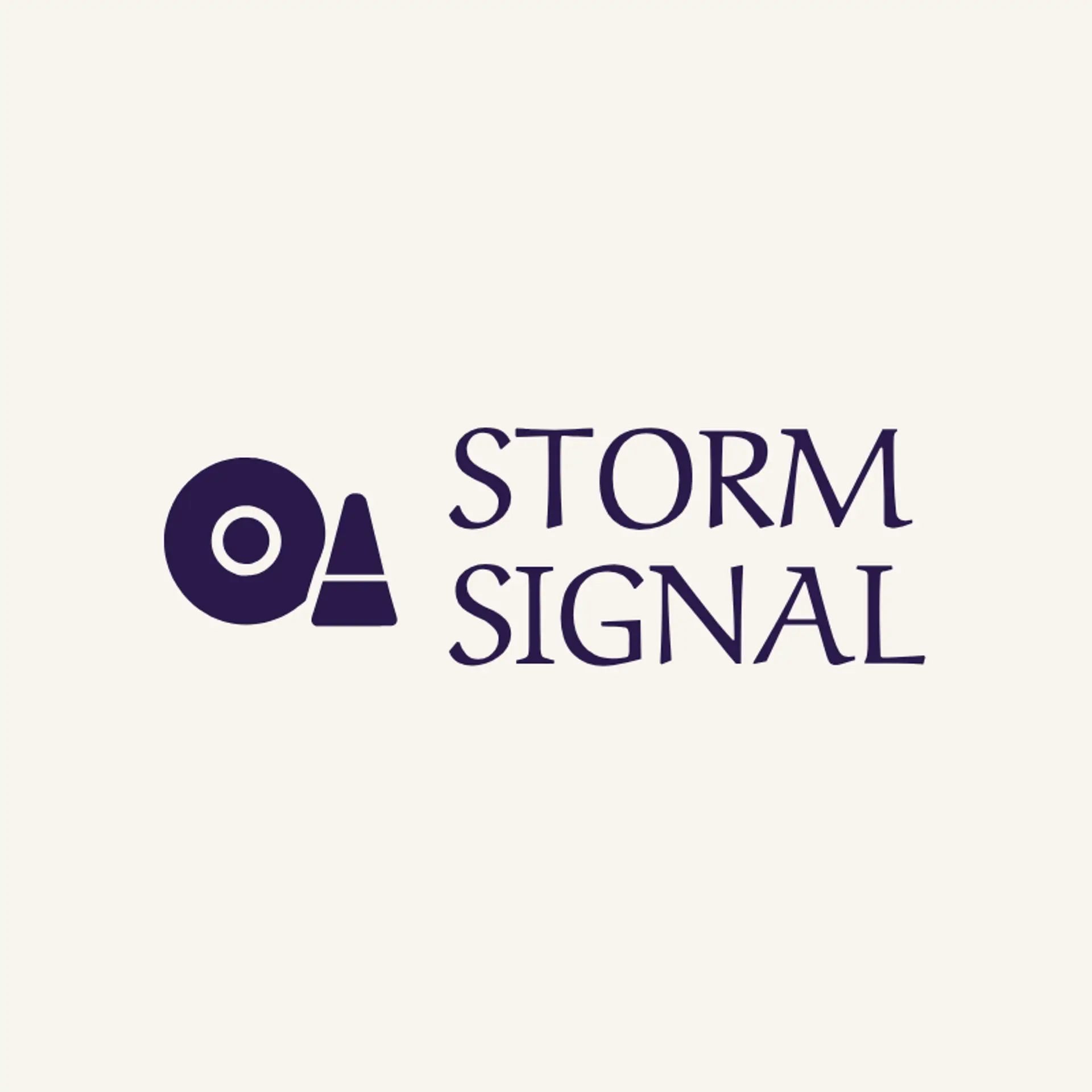 Storm Signal logo for hurricane