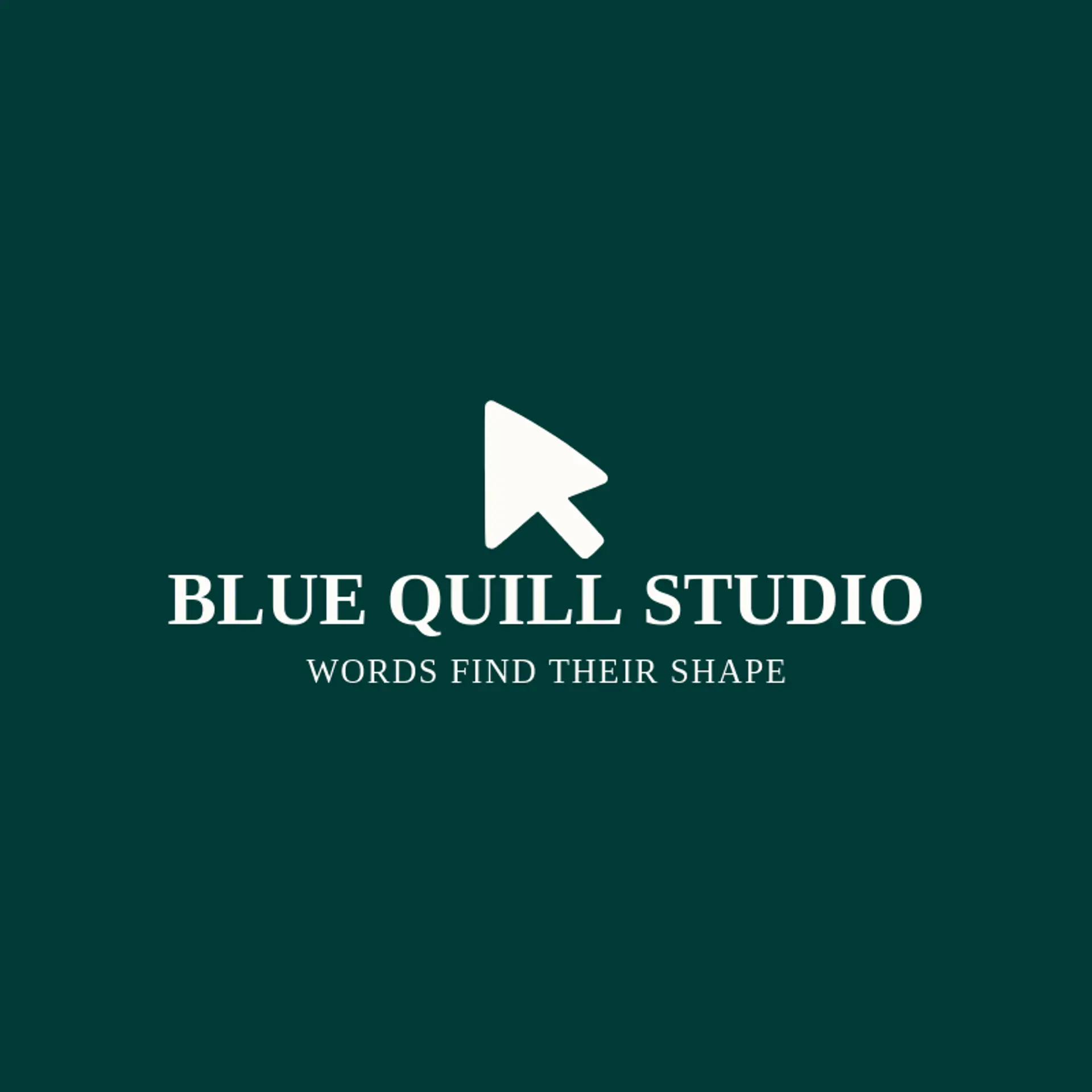 Blue Quill Studio logo for editor