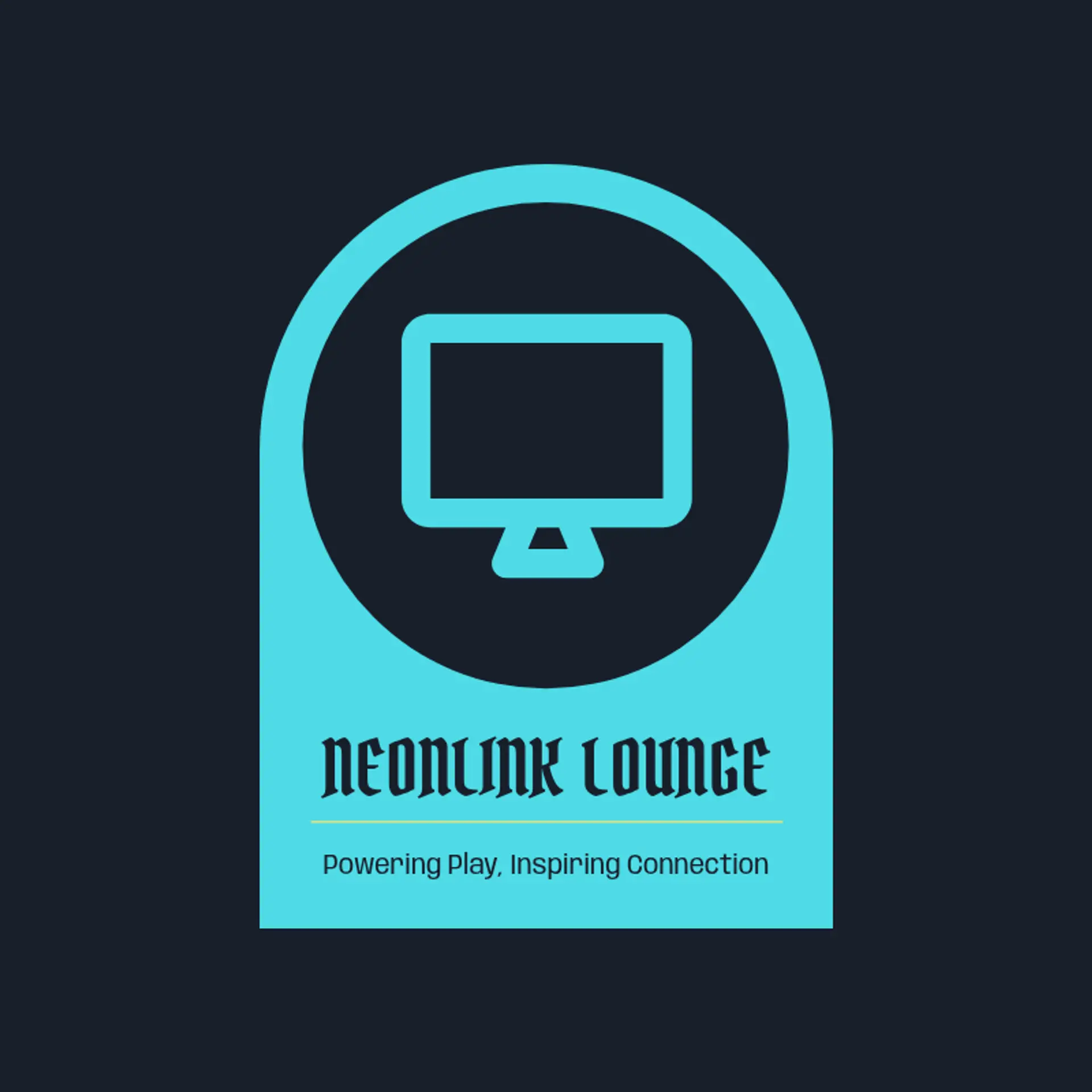 NeonLink Lounge logo for internet cafe