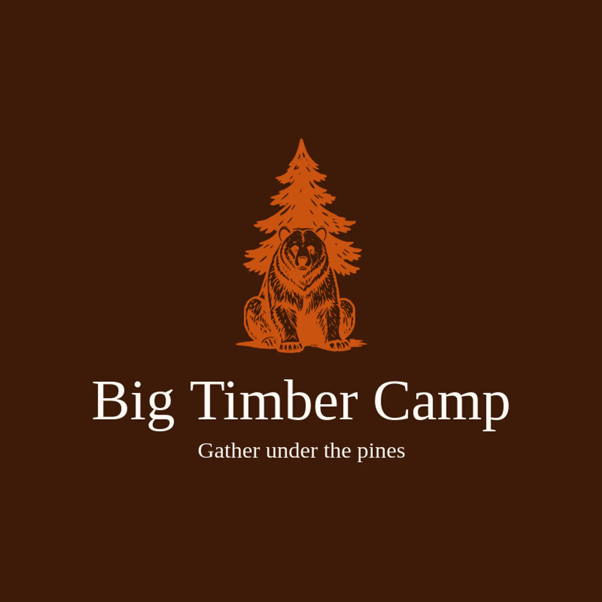 Big Timber Camp logo for grizzly bear