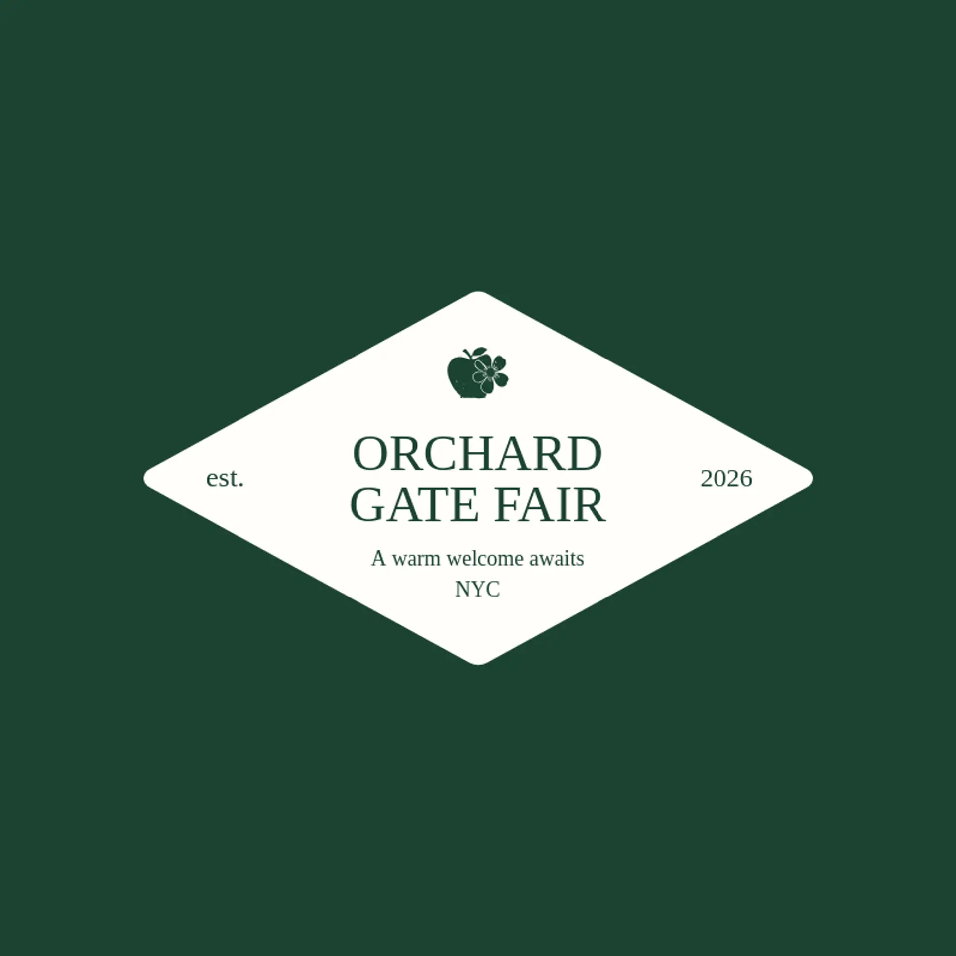 Orchard Gate Fair logo for fair