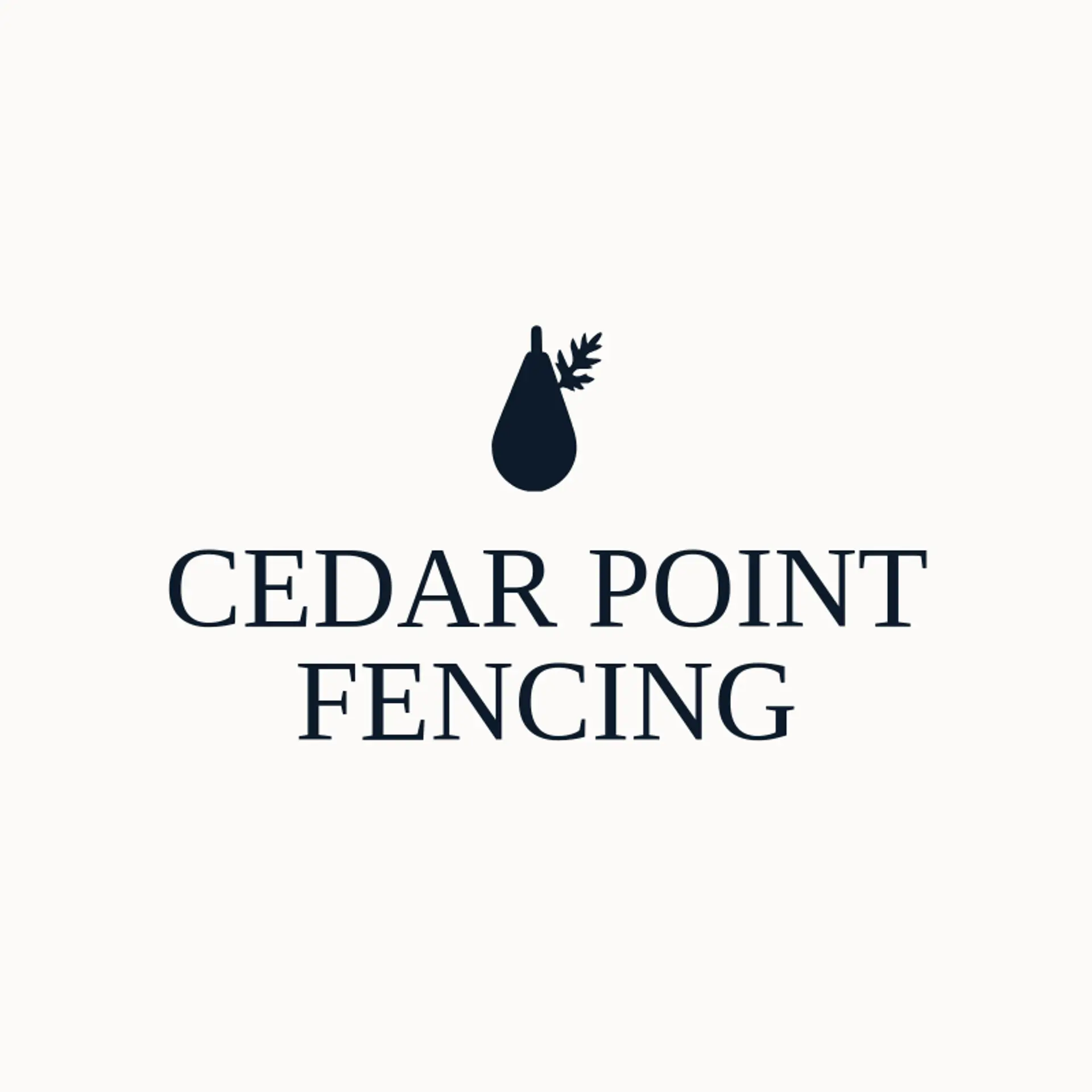 Cedar Point Fencing logo for fencing