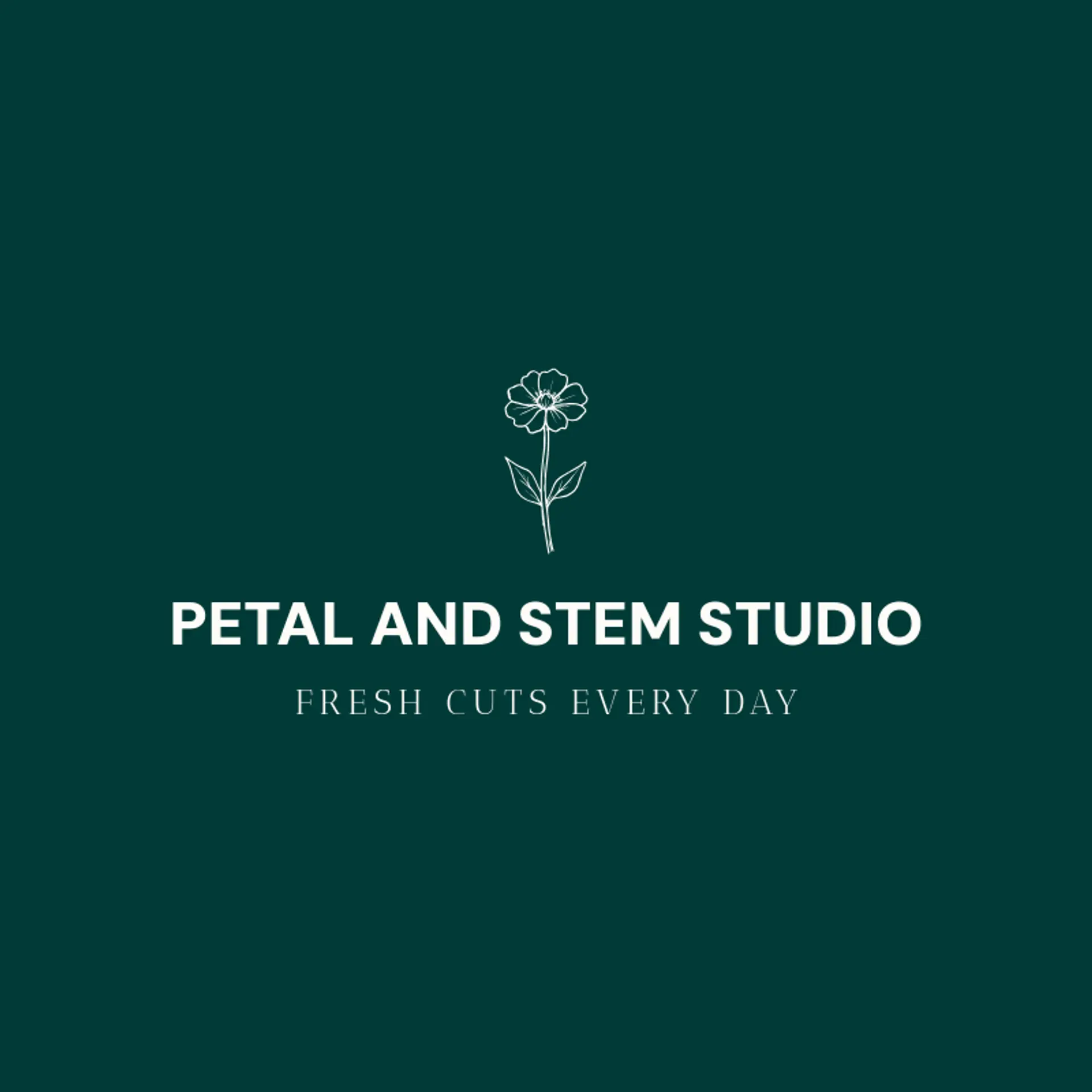 Petal and Stem Studio logo for garden