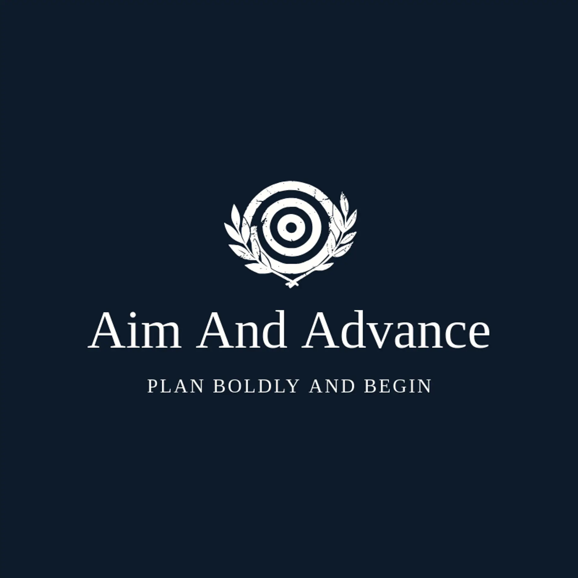 Aim and Advance logo for goal