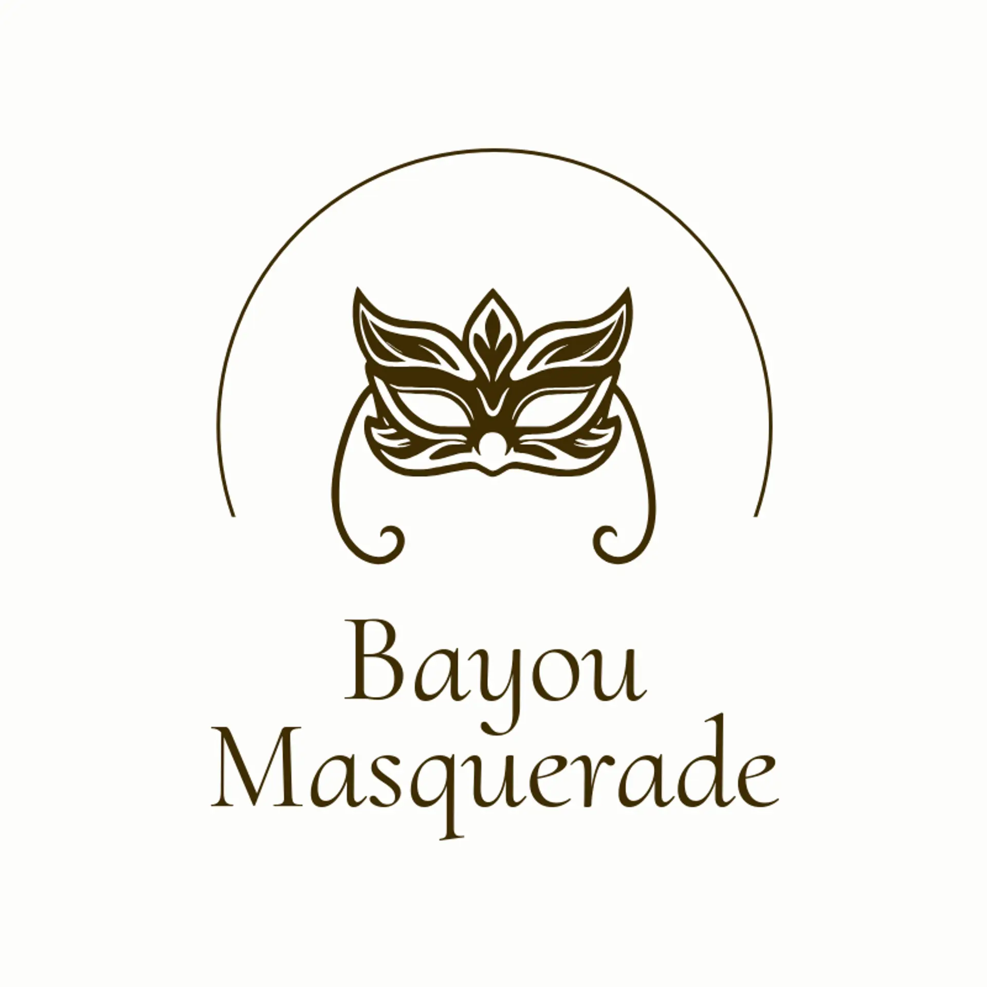 Bayou Masquerade logo for mardi gras