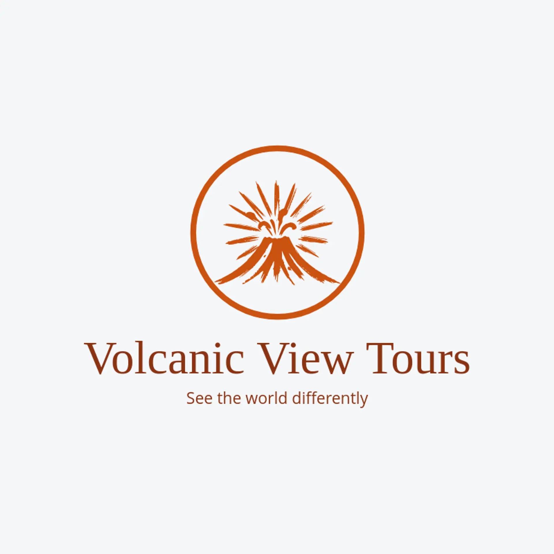 Volcanic View Tours logo for volcano
