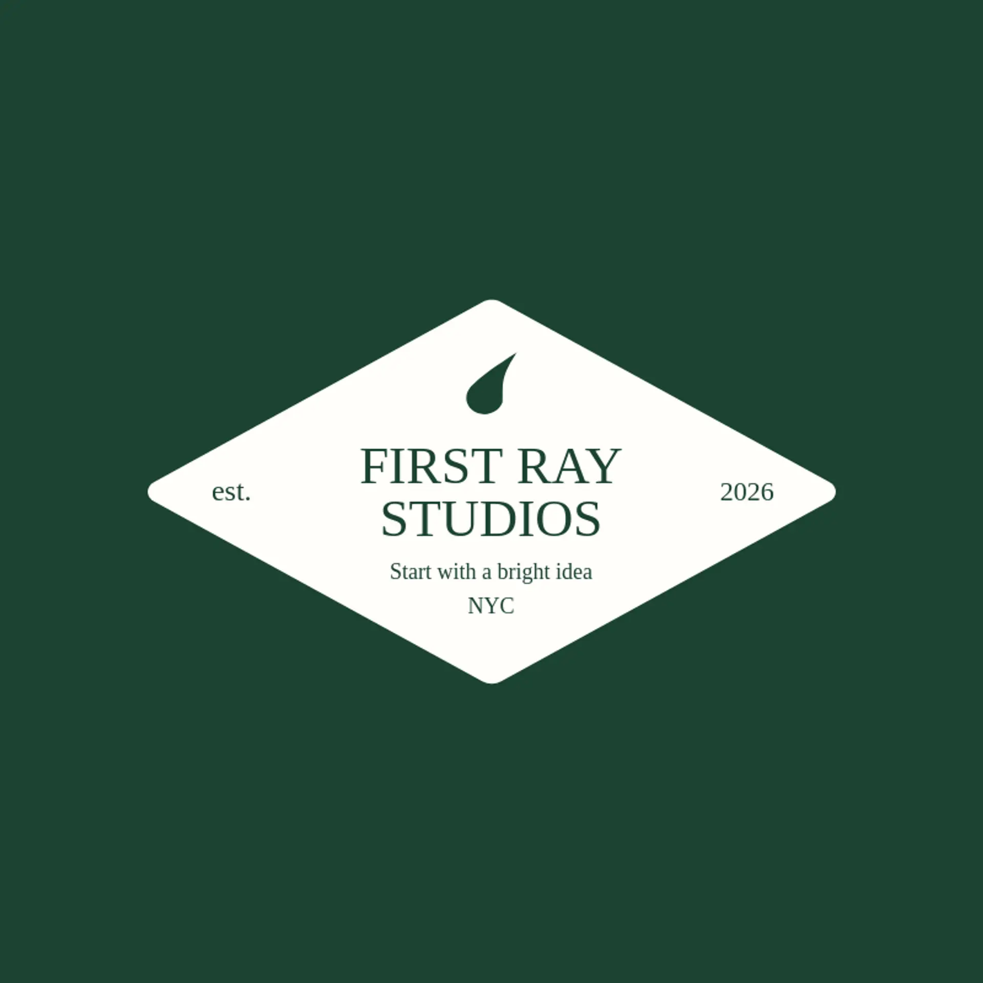First Ray Studios logo for flare