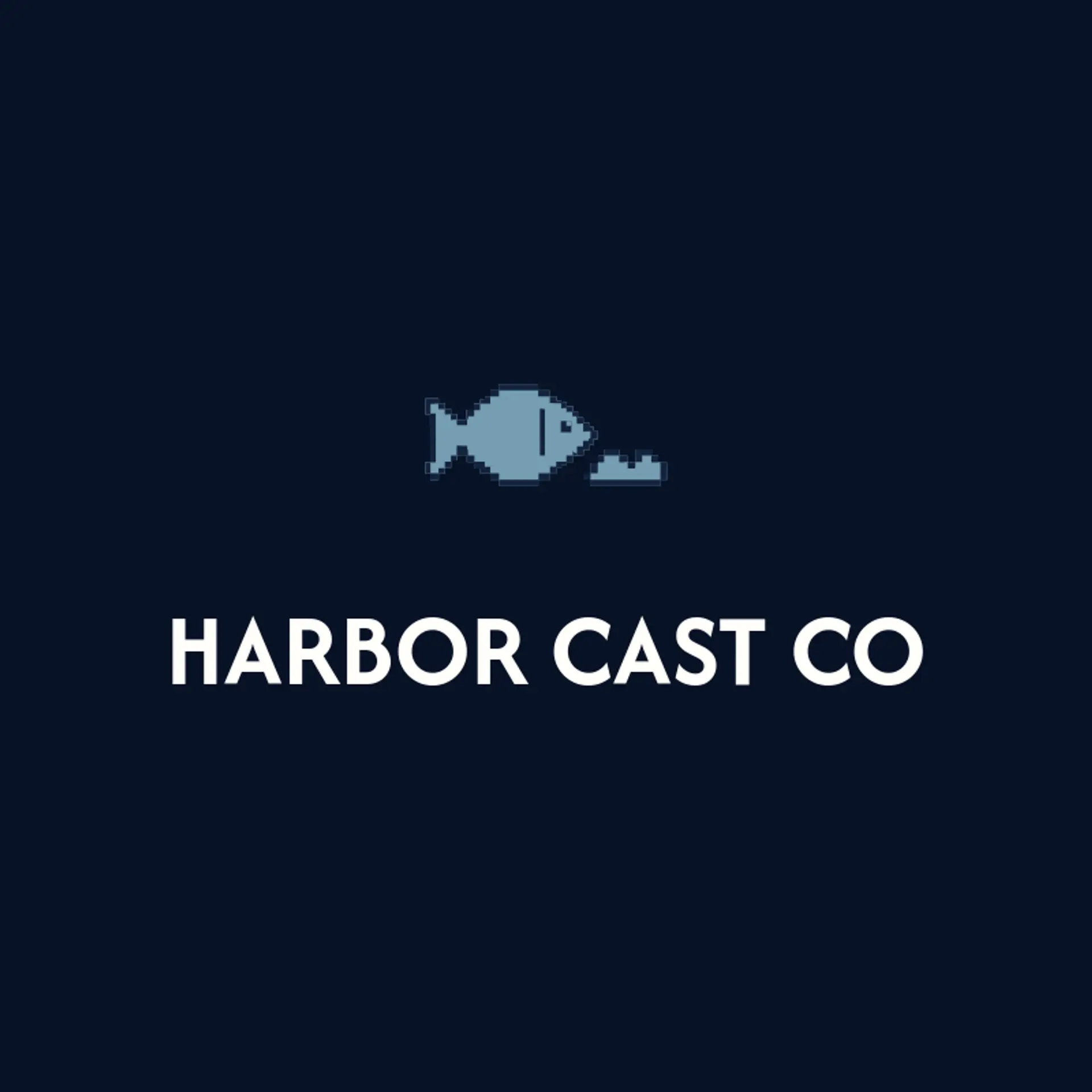 Harbor Cast Co logo for fishing
