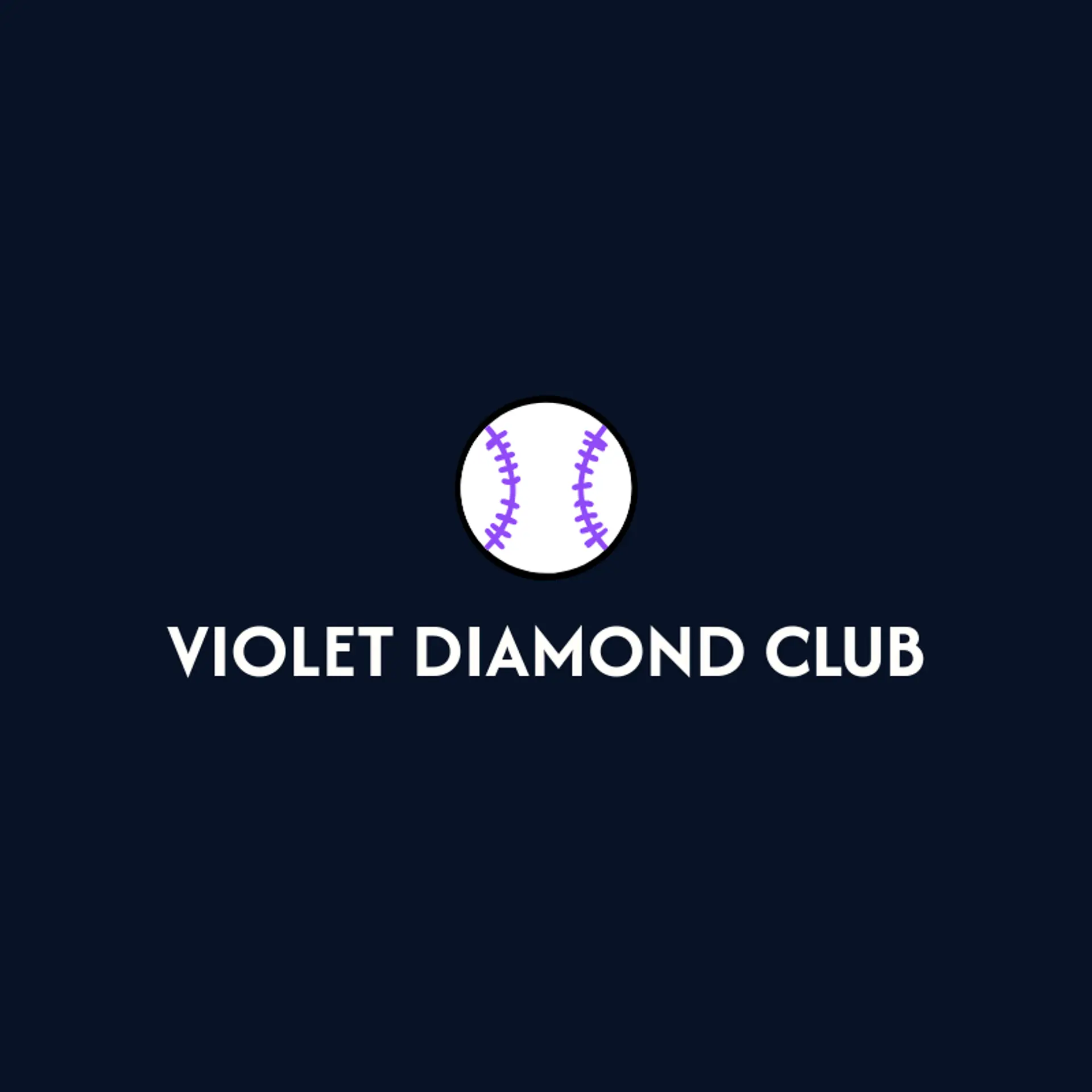 Violet Diamond Club logo for softball