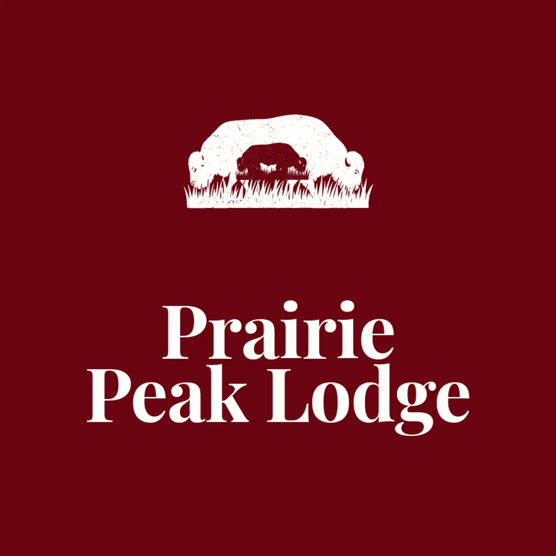 Prairie Peak Lodge logo for bison