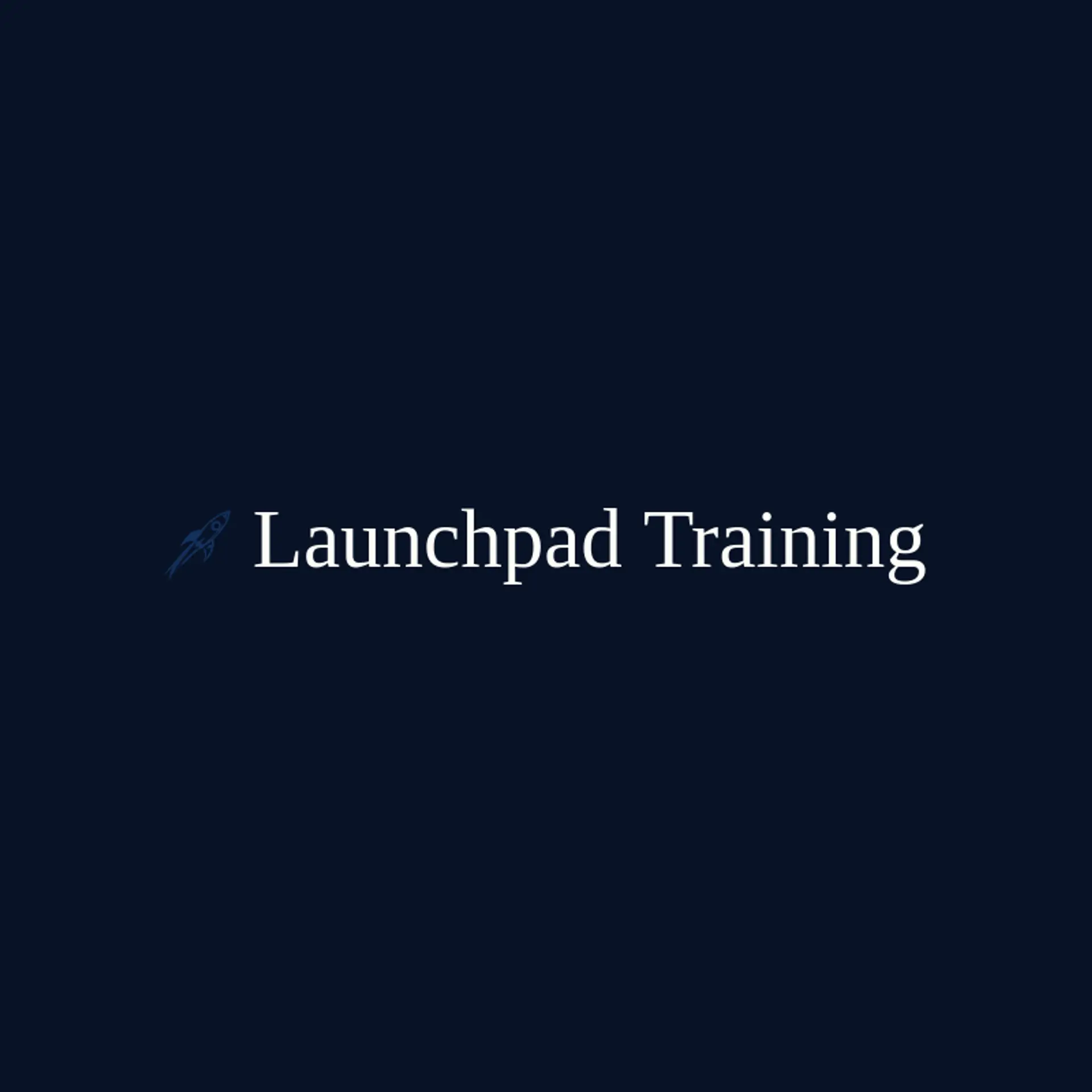 Launchpad Training logo for training
