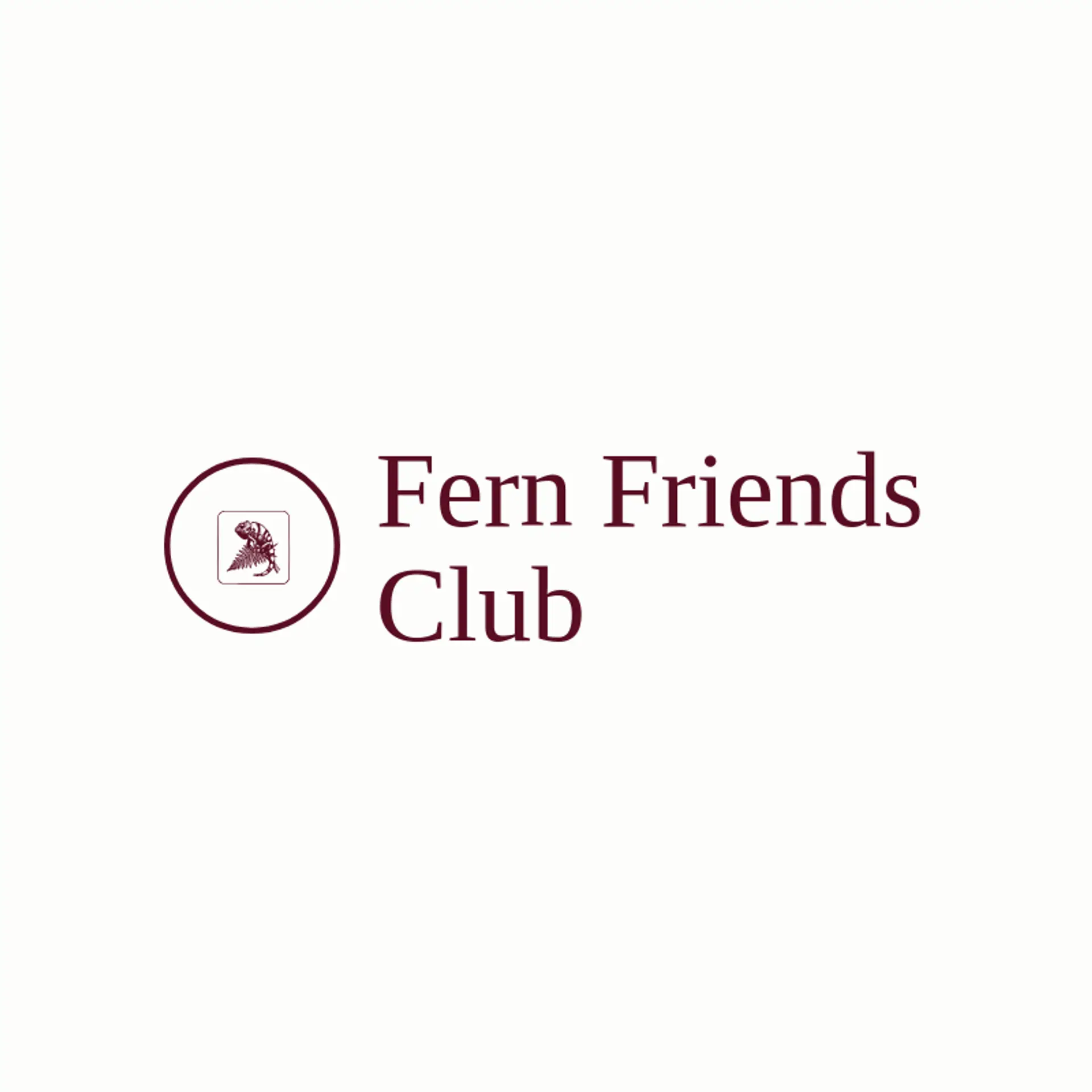 Fern Friends Club logo for chameleon