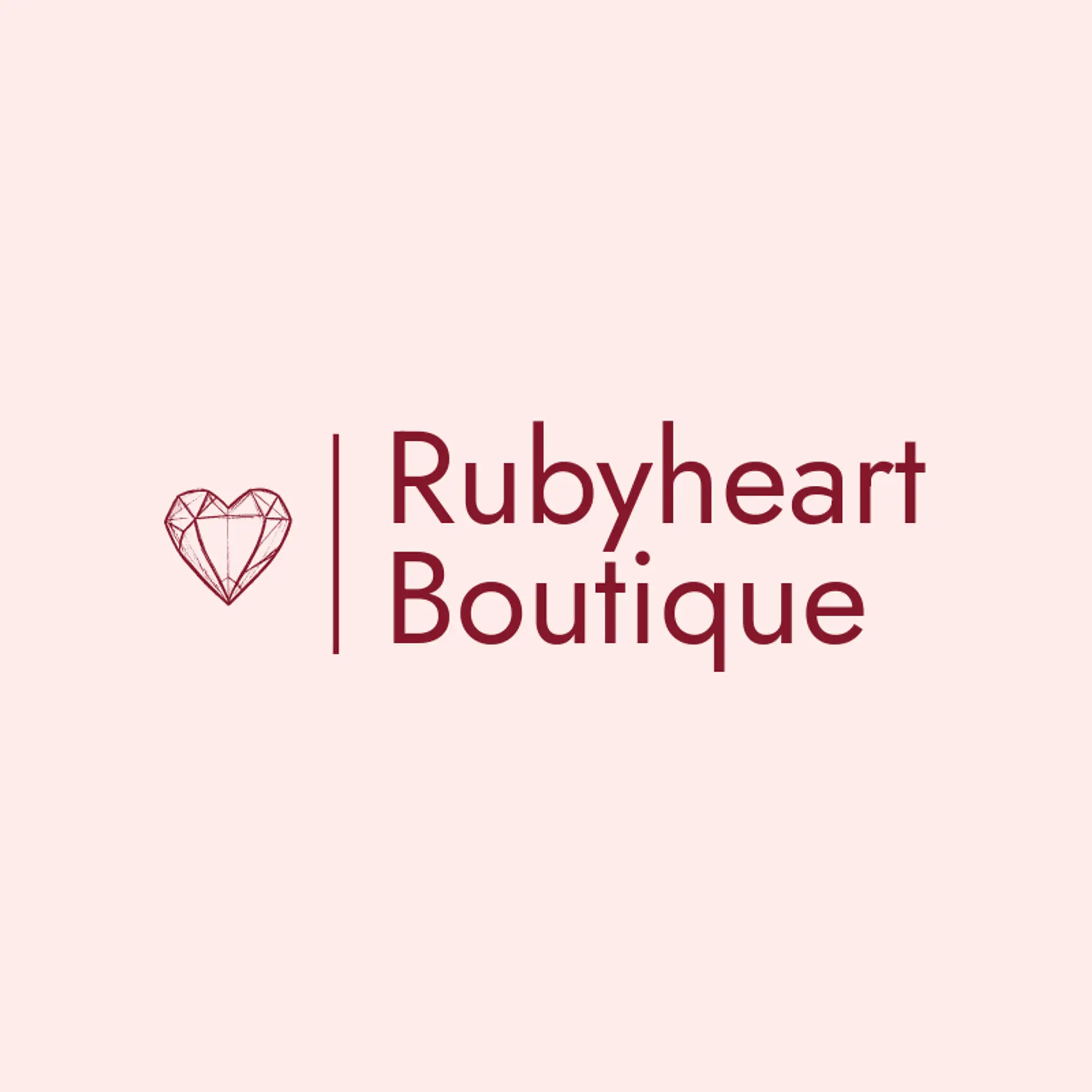 Rubyheart Boutique logo for heart