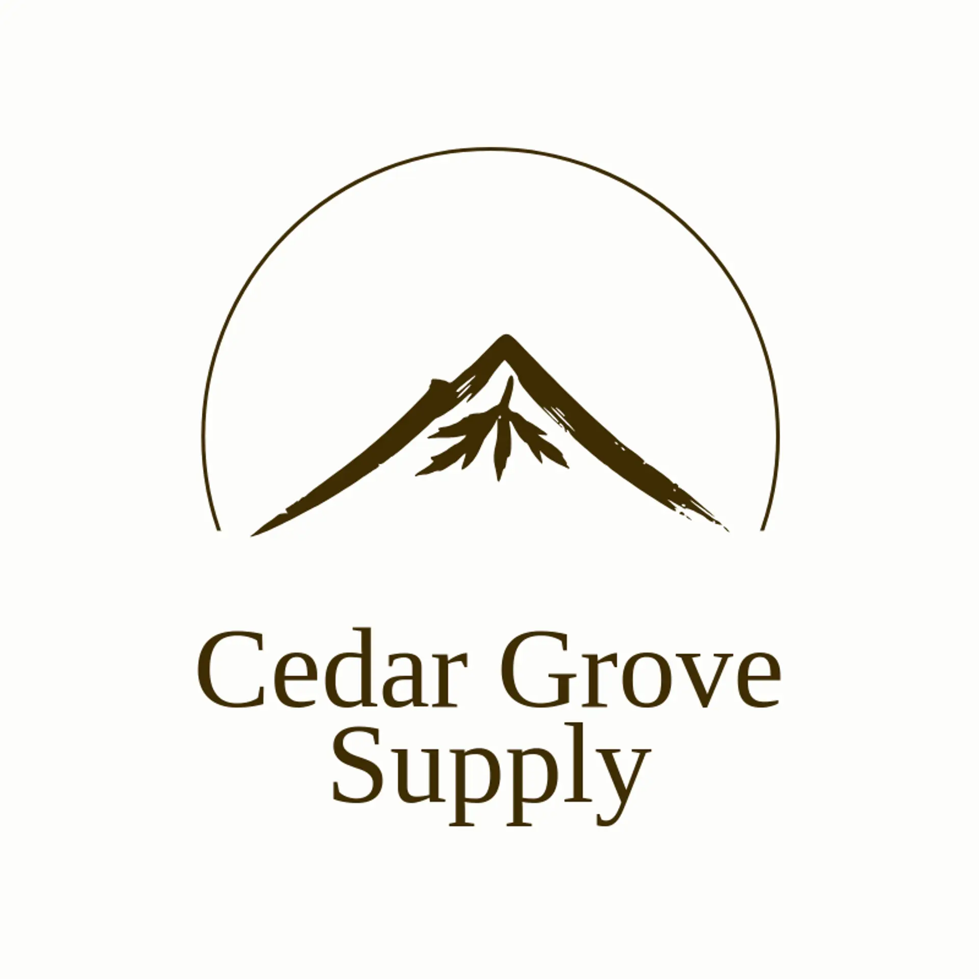 Cedar Grove Supply logo for natural