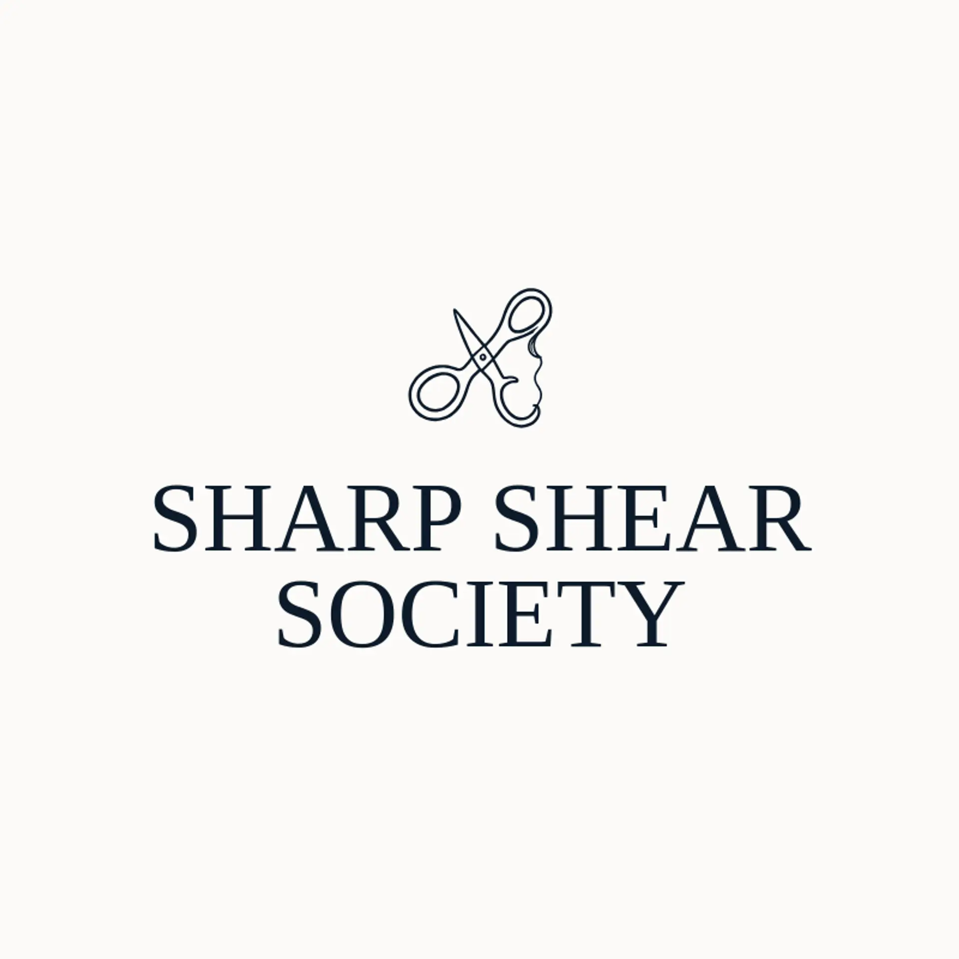 Sharp Shear Society logo for hair