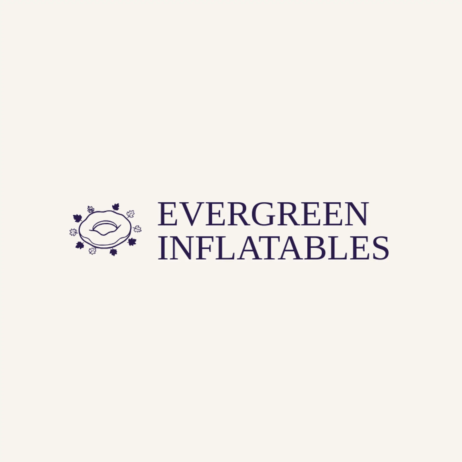 Evergreen Inflatables logo for inflatable