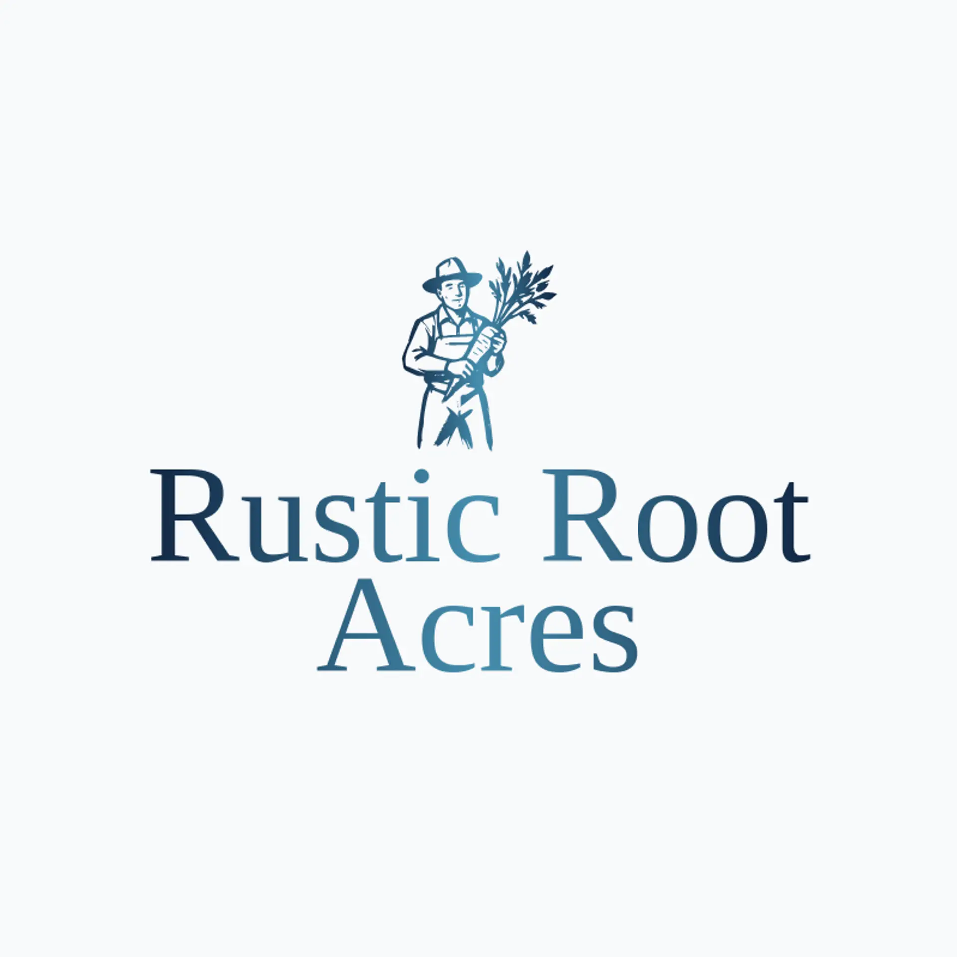 Rustic Root Acres logo for farming