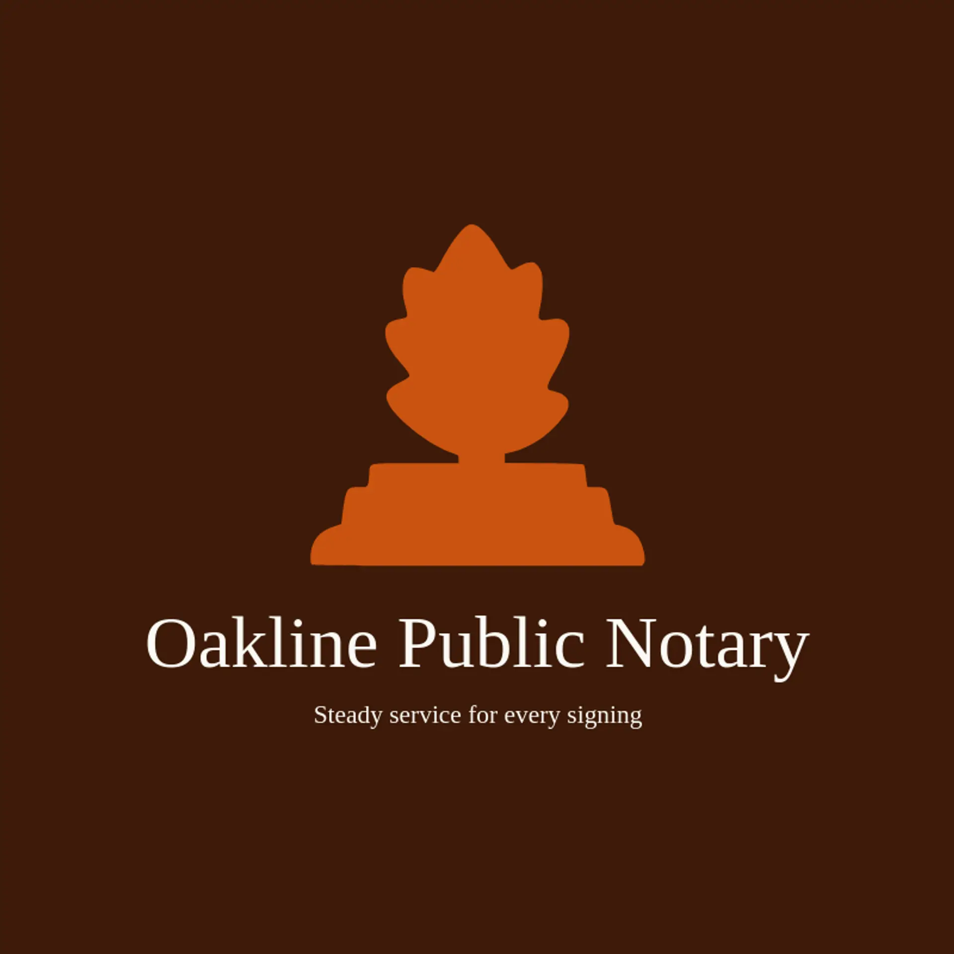 Oakline Public Notary logo for notary public
