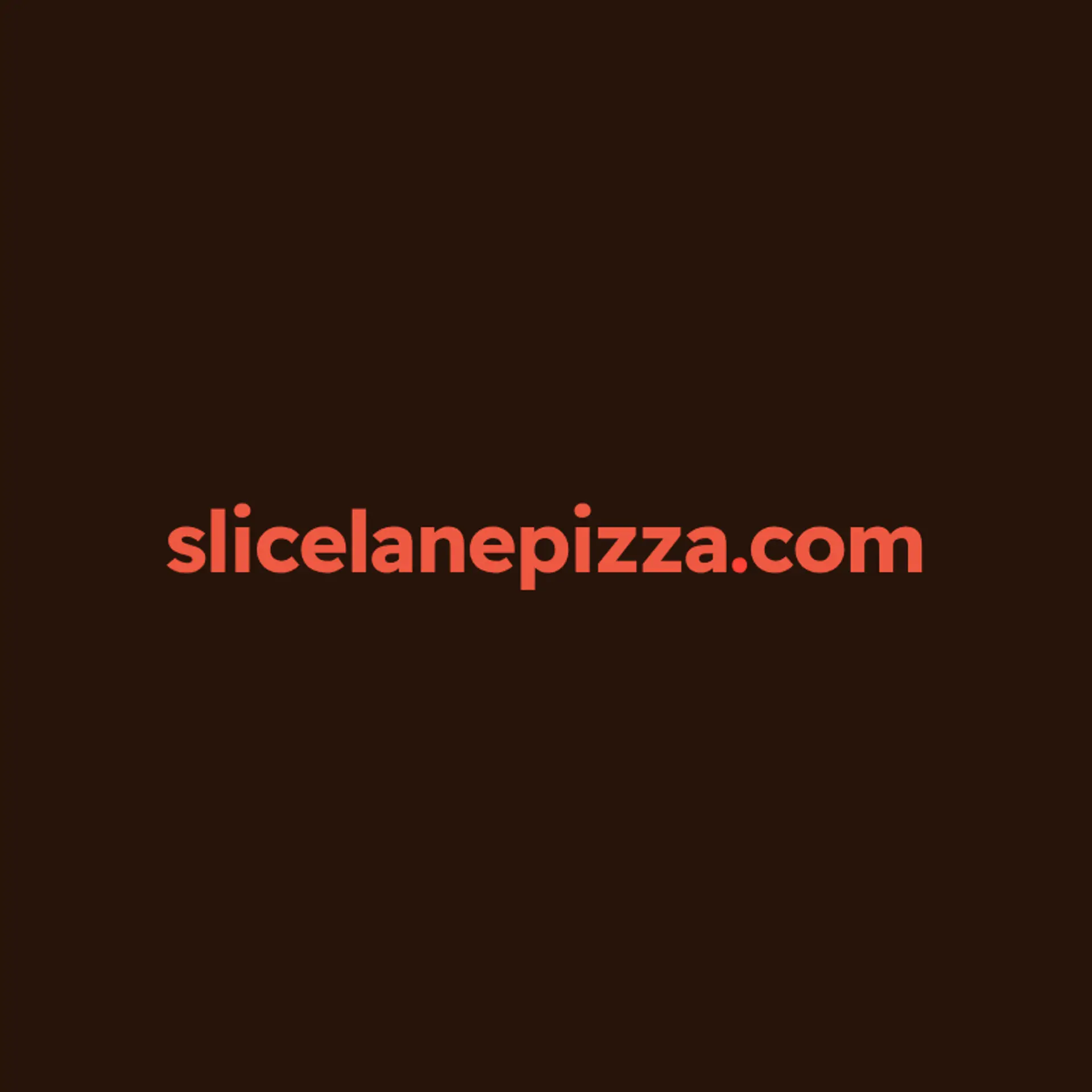 Slice Lane Pizza logo for pizza restaurant