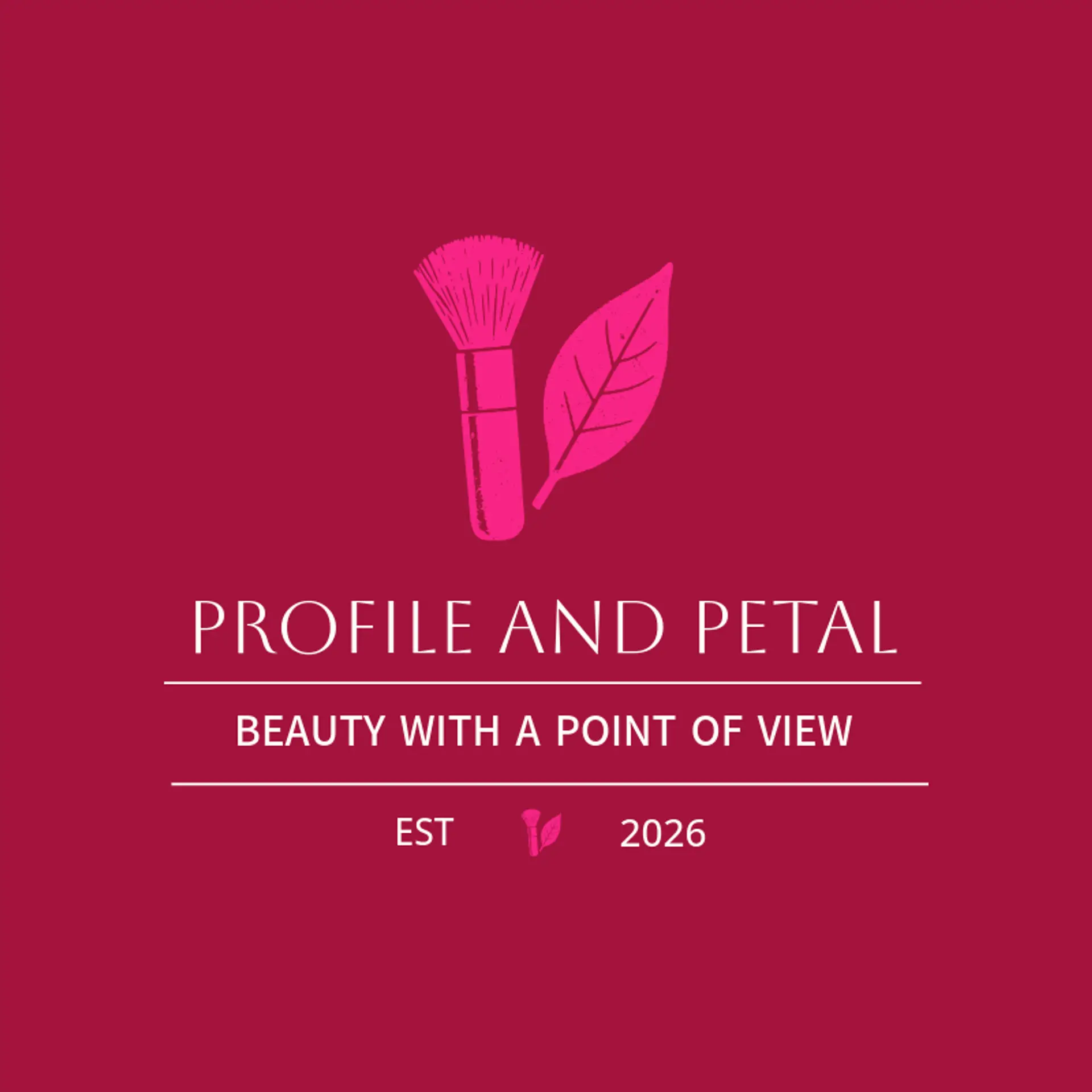 Profile And Petal logo for makeup