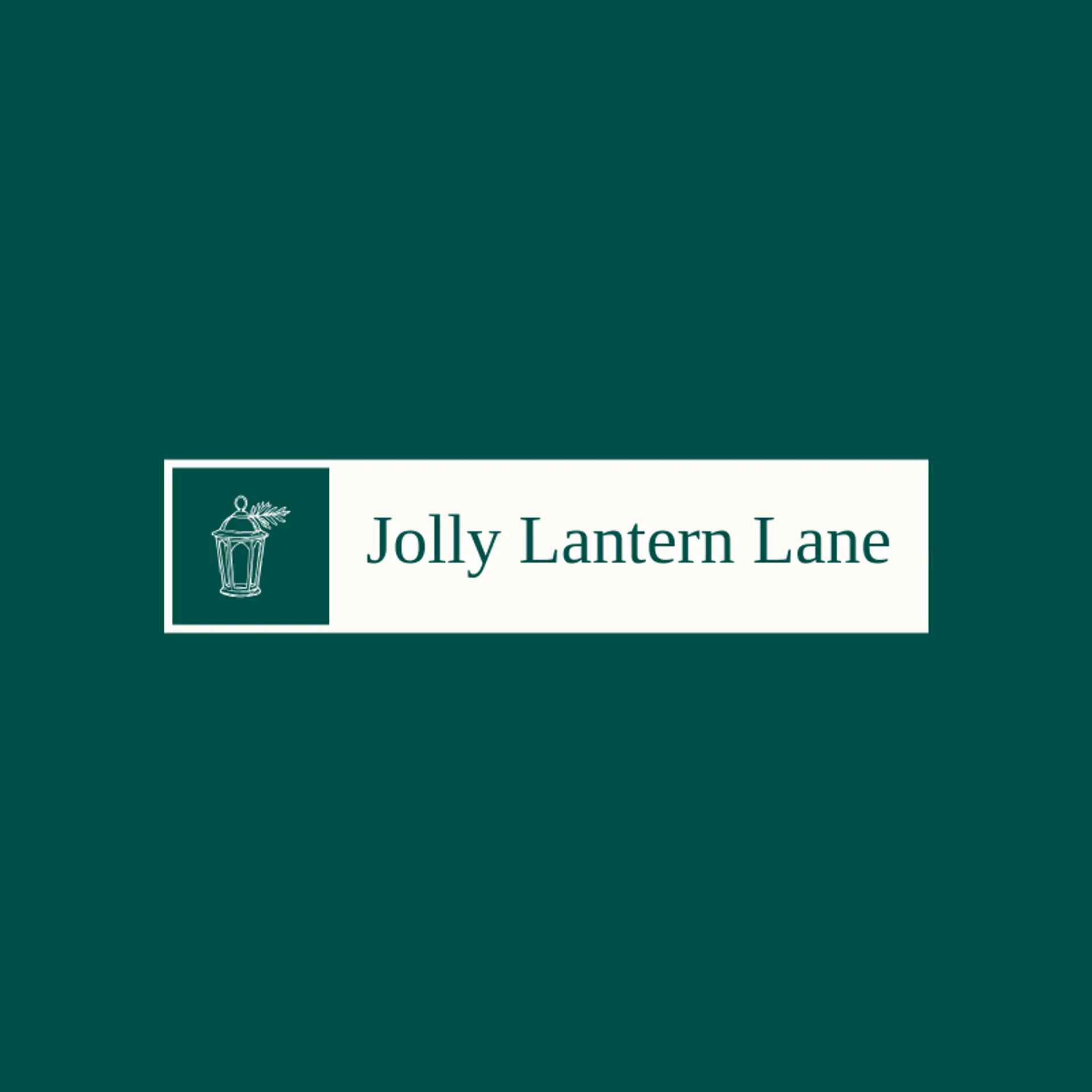 Jolly Lantern Lane logo for holiday