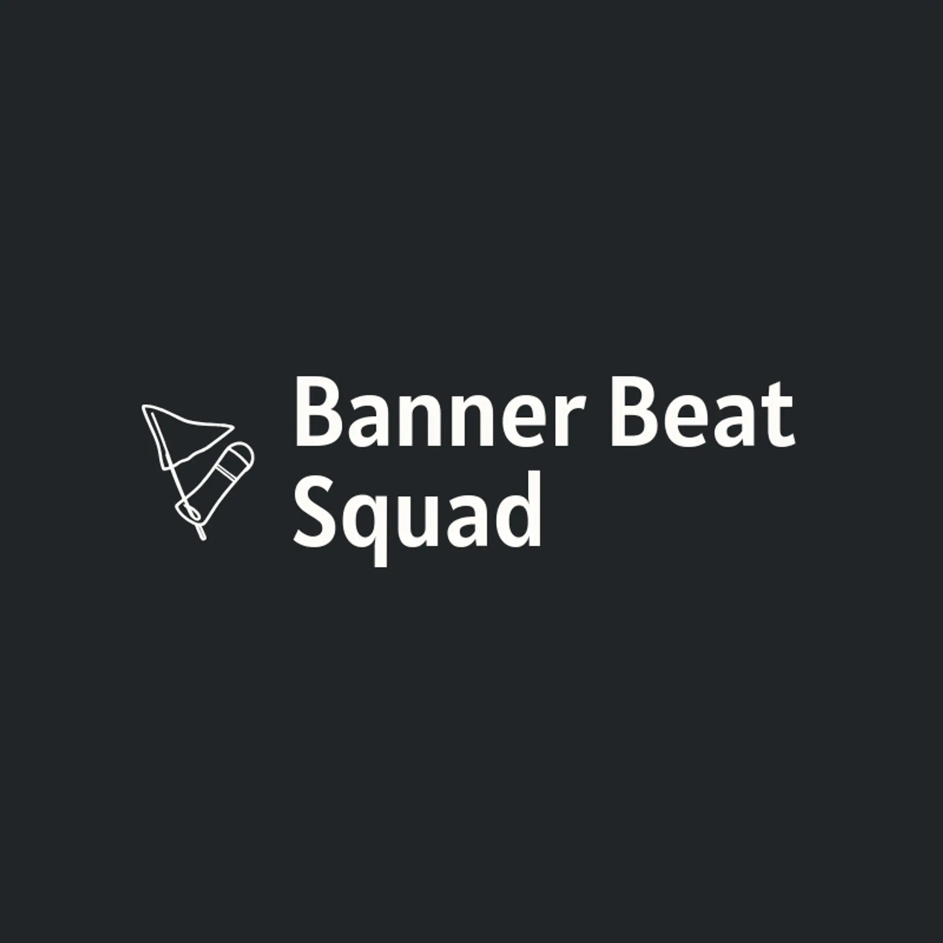 Banner Beat Squad logo for cheerleading