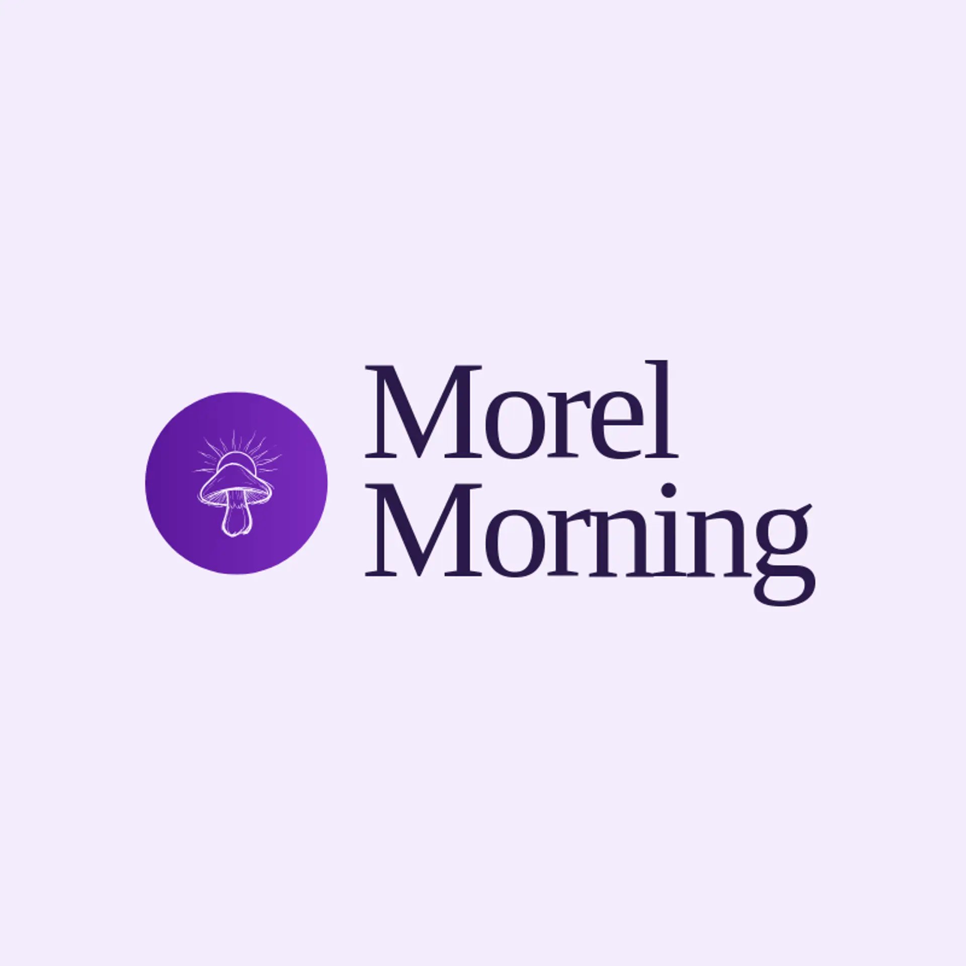 Morel Morning logo for mushroom