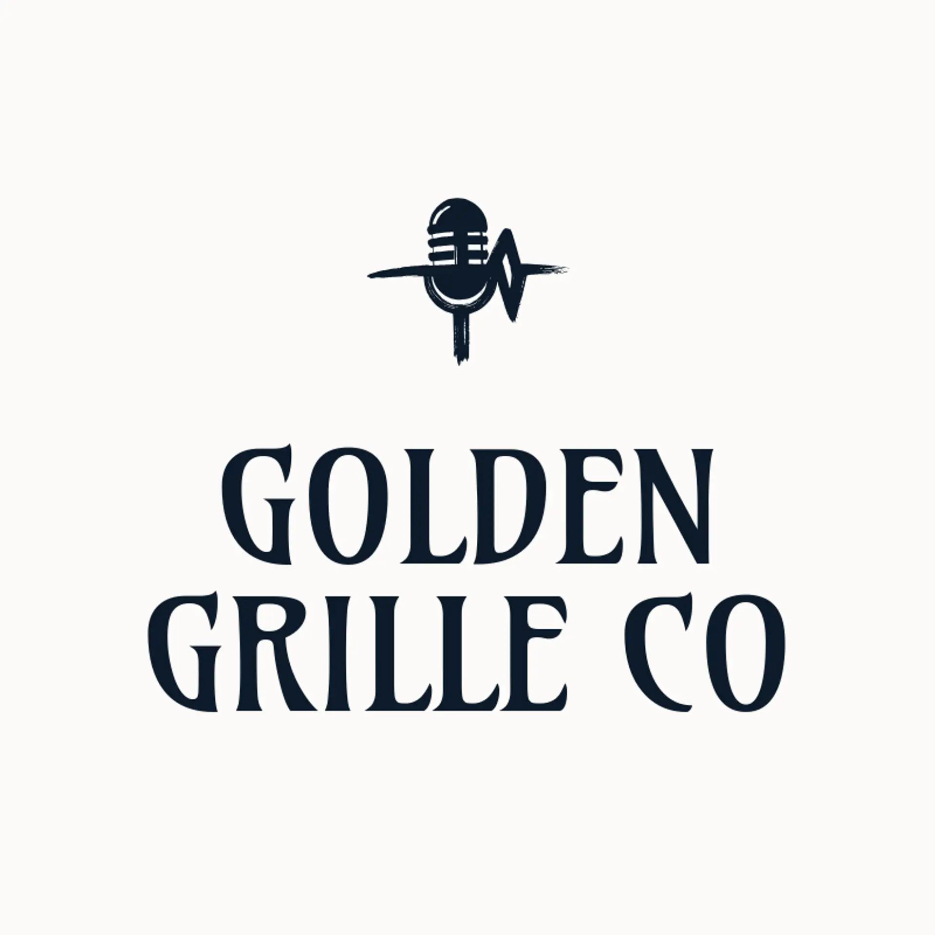 Golden Grille Co logo for microphone