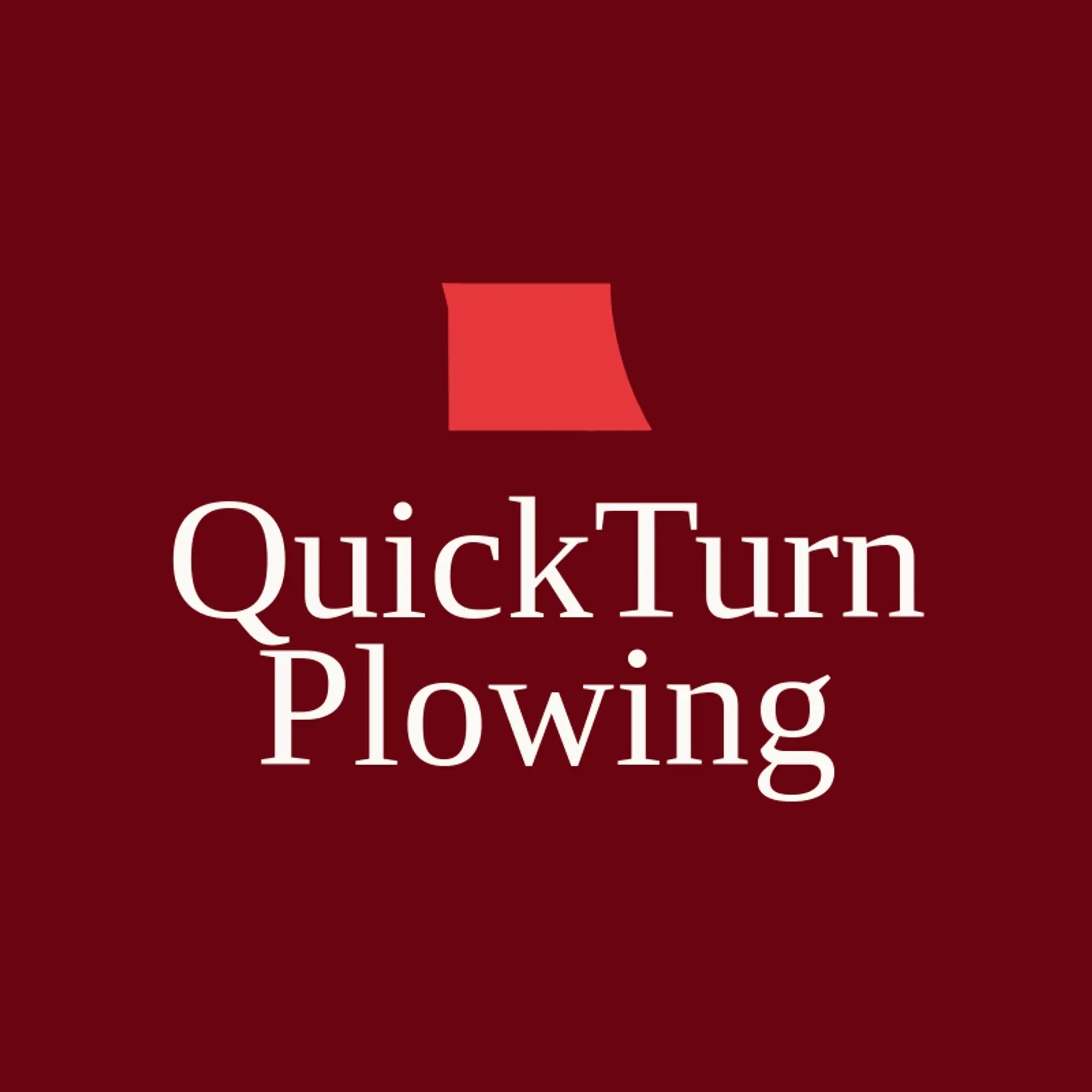 QuickTurn Plowing logo for snow removal