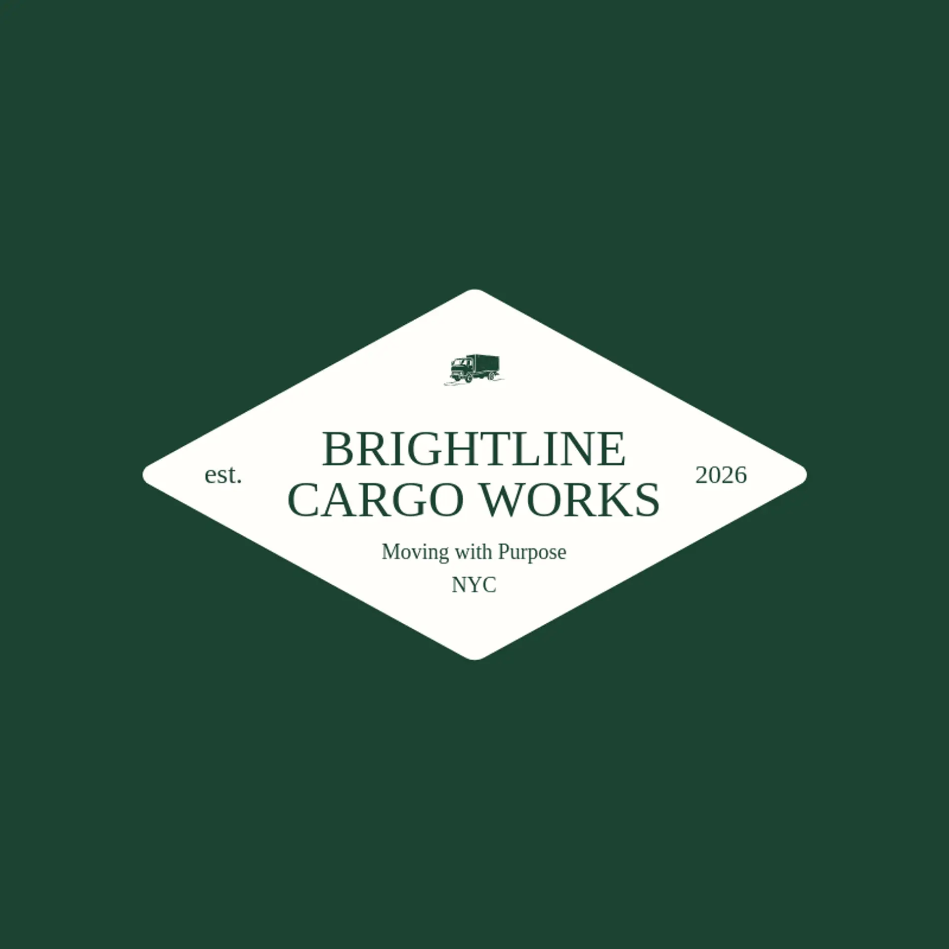 Brightline Cargo Works logo for cargo