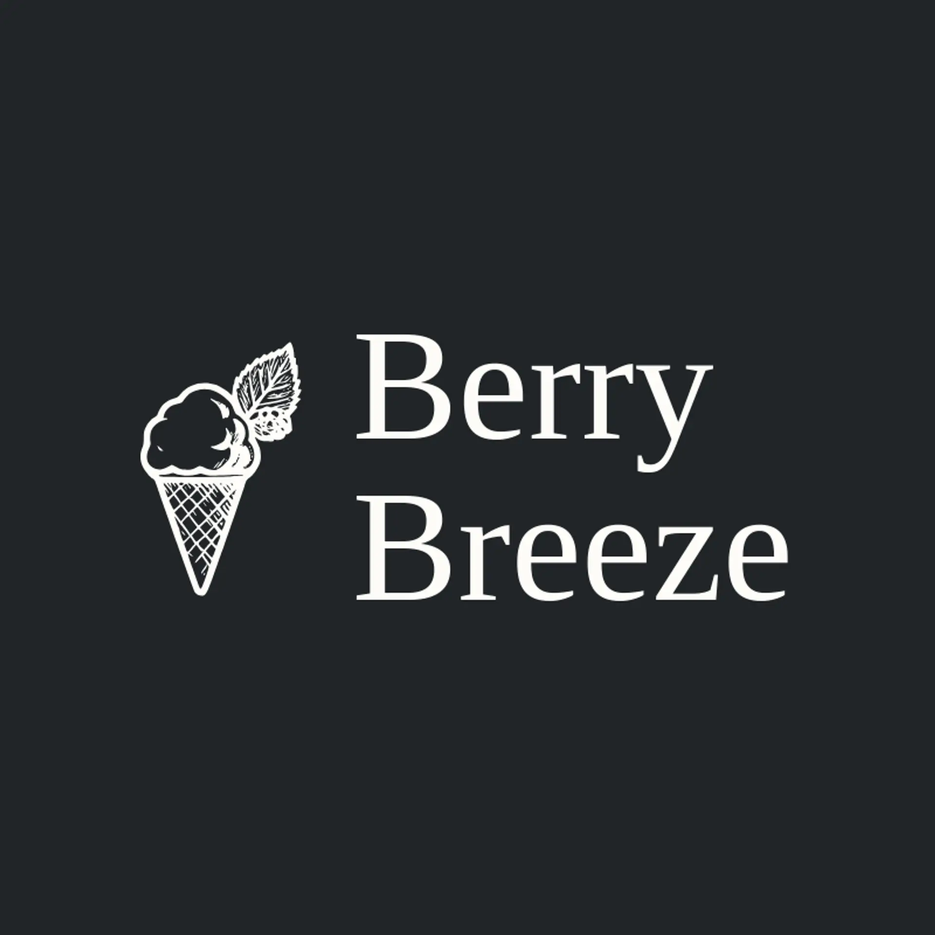 Berry Breeze logo for snow cone