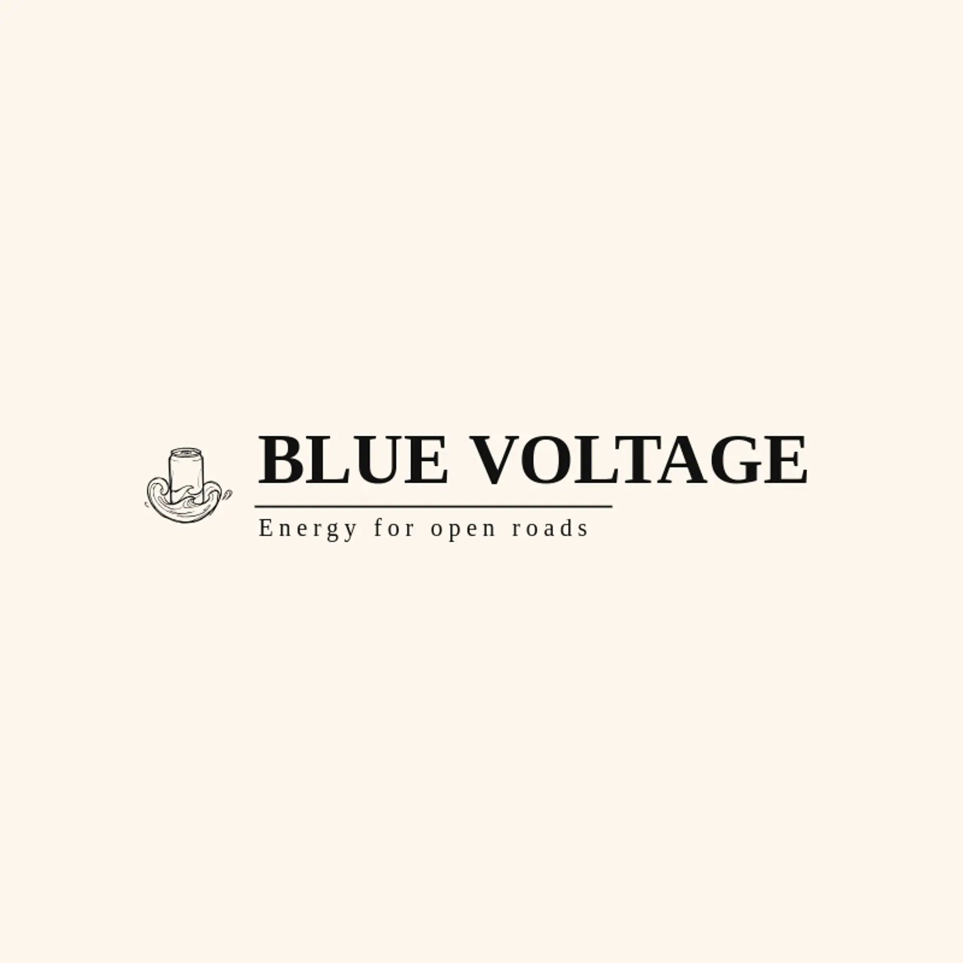 Blue Voltage logo for energy drink