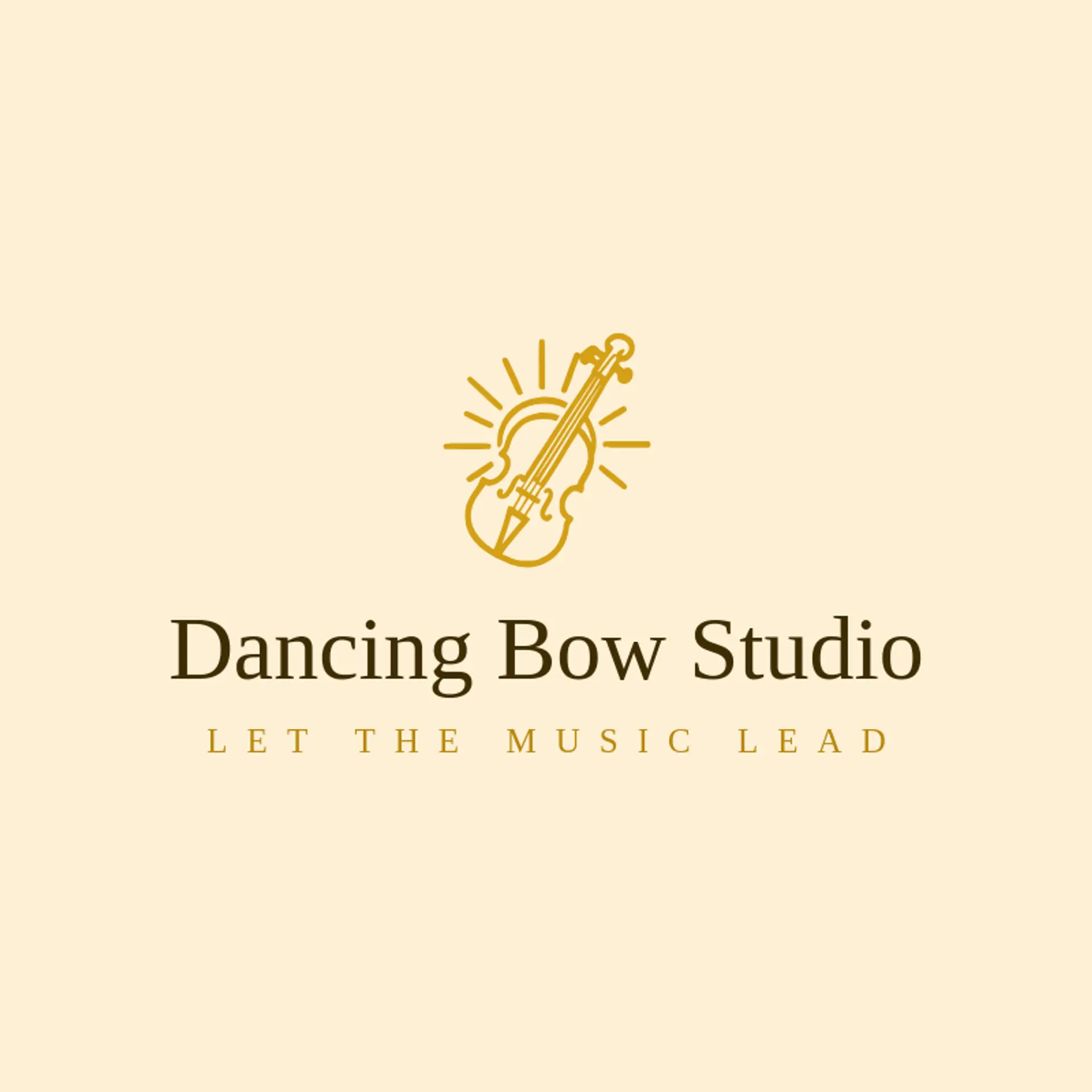Dancing Bow Studio logo for irish