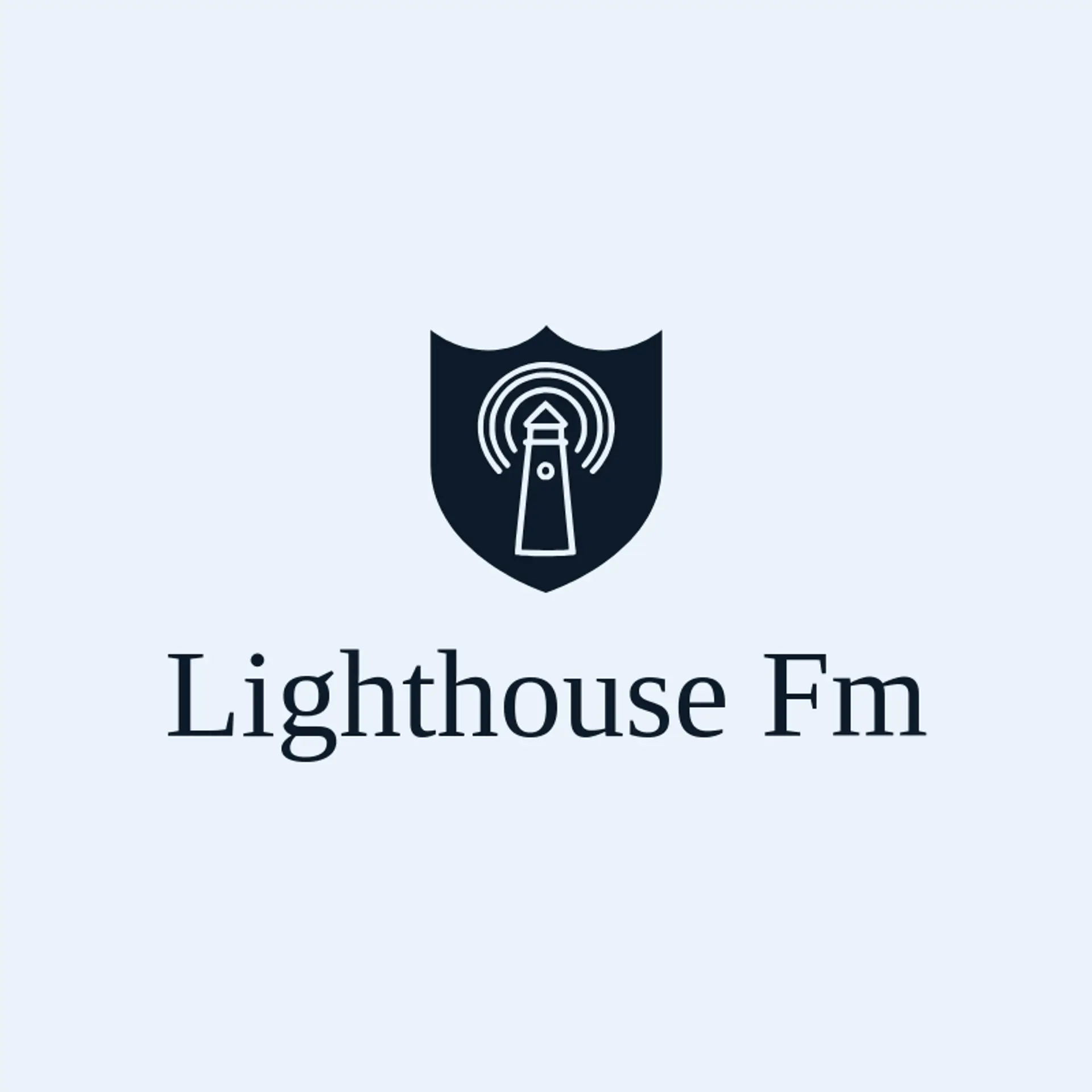 Lighthouse FM logo for radio station