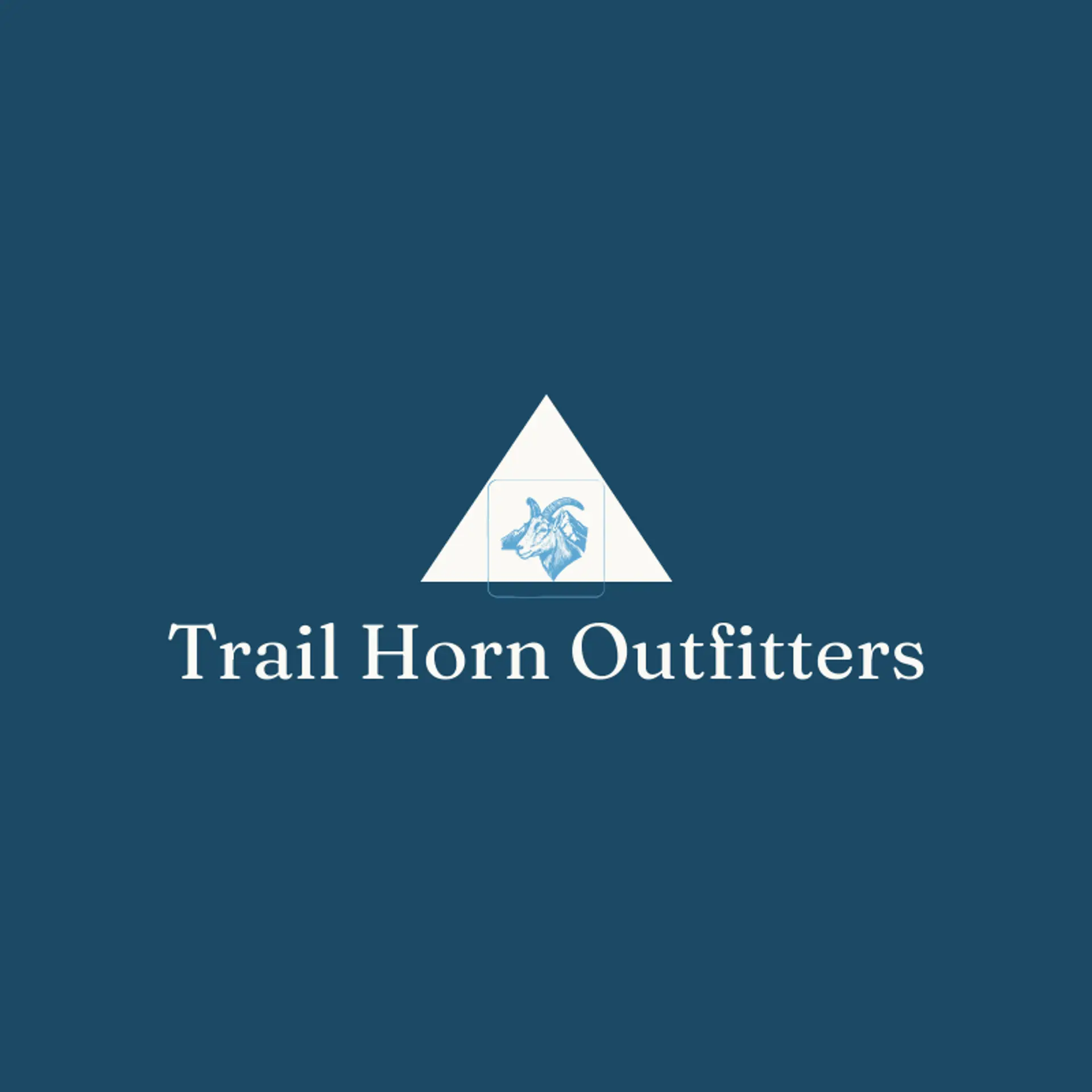 Trail Horn Outfitters logo for goat