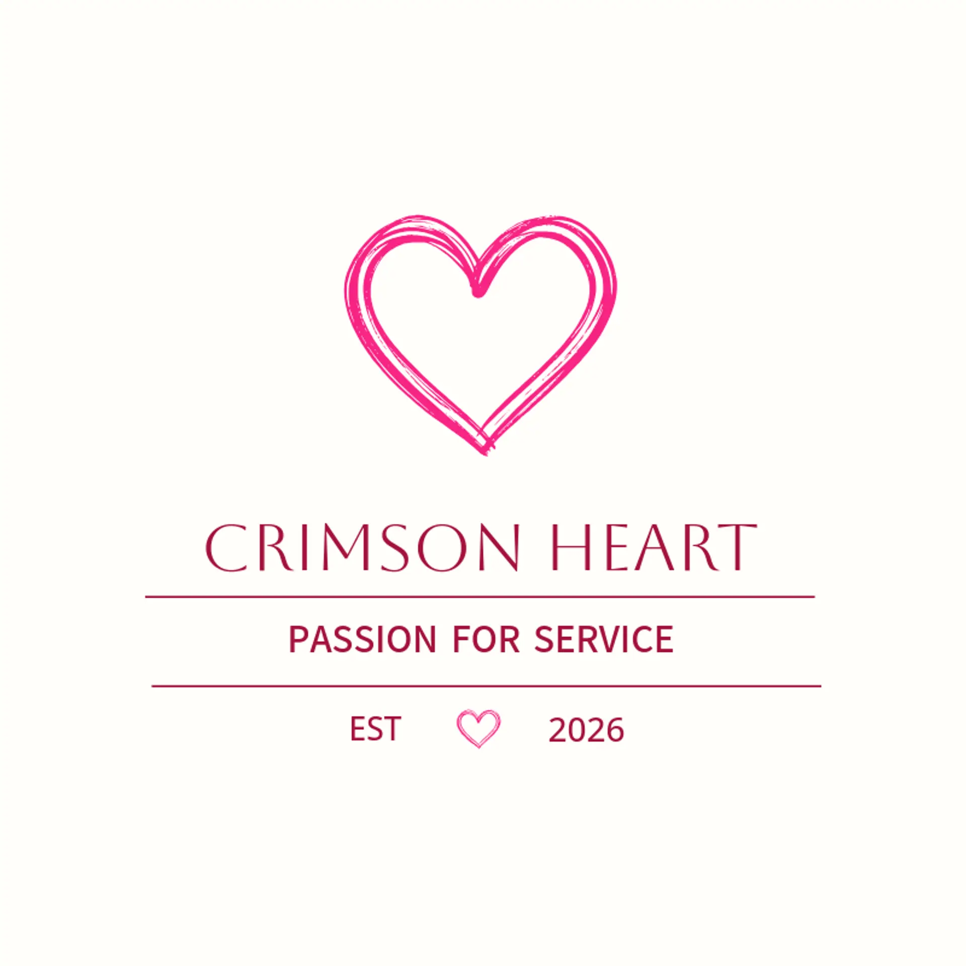 Crimson Heart logo for police