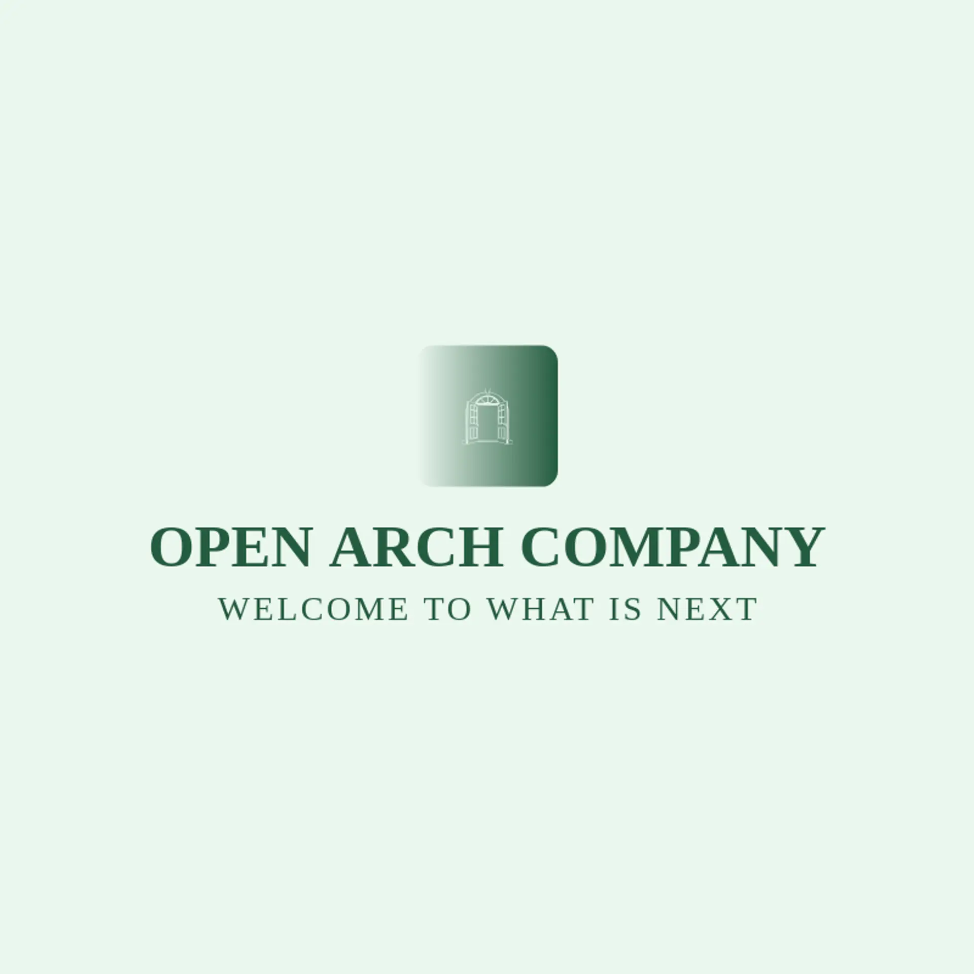 Open Arch Company logo for arch