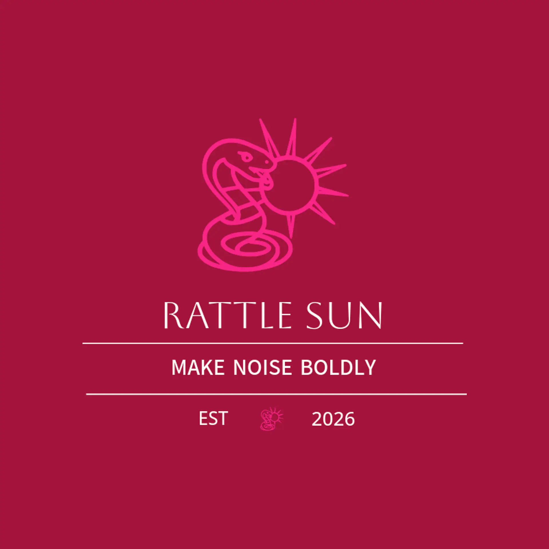 Rattle Sun logo for snake